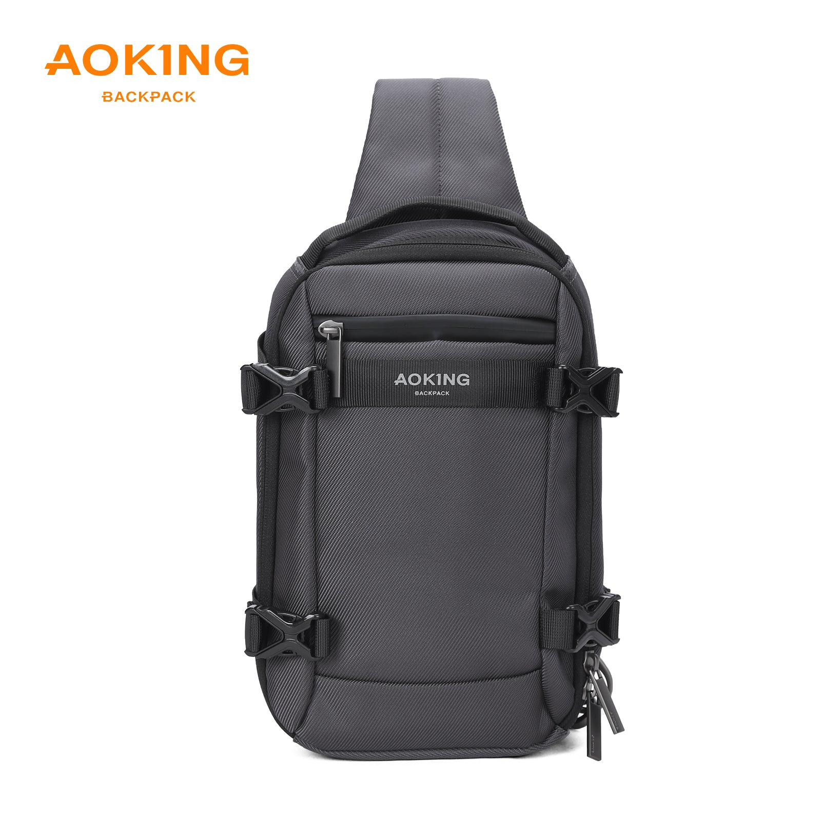black laptop backpack with chest strap Multifunctional 15.6'' Laptop Business Backpack Men