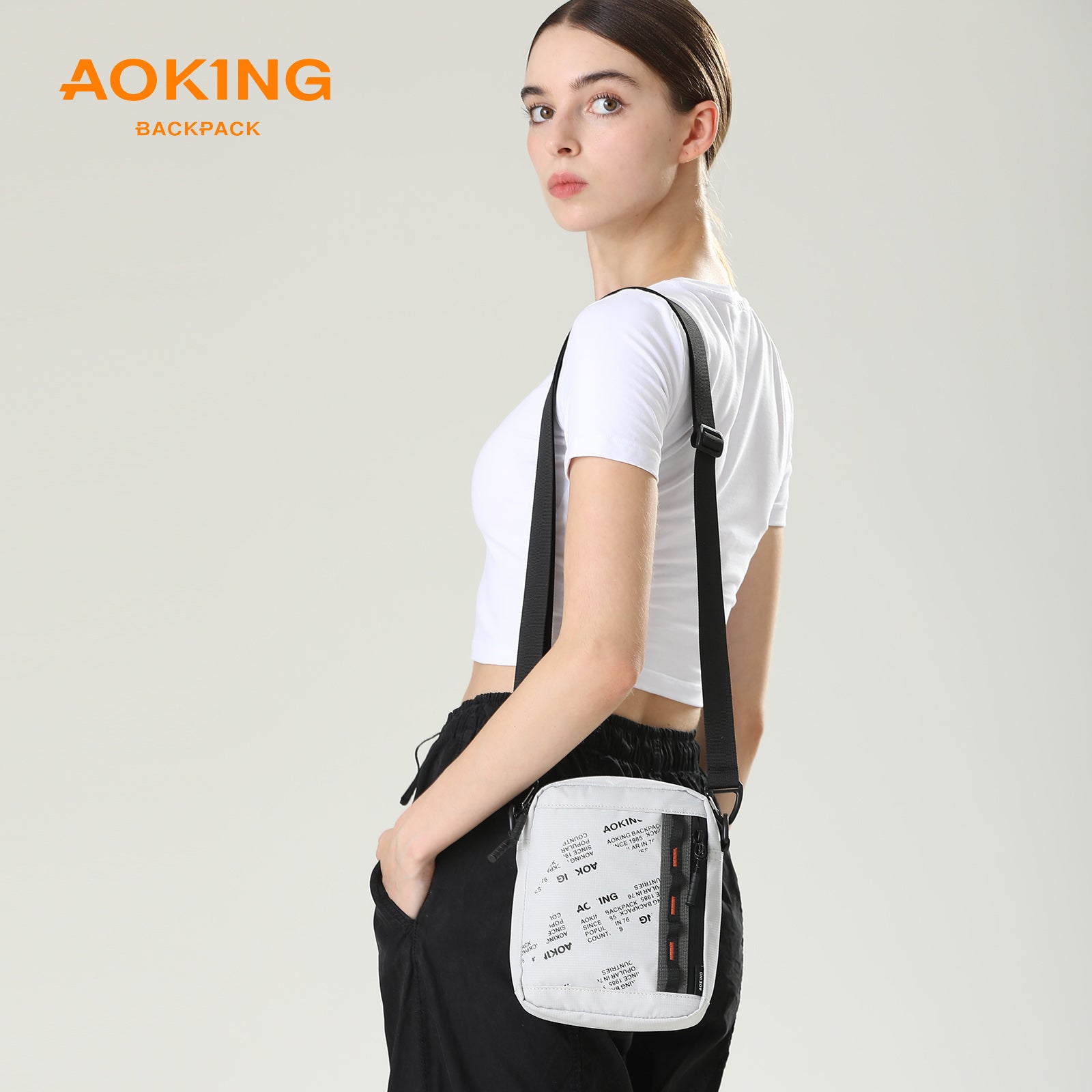 Aoking Fashion Waterproof Crossbody Shoulder Bag Sling Bag XK3049-11