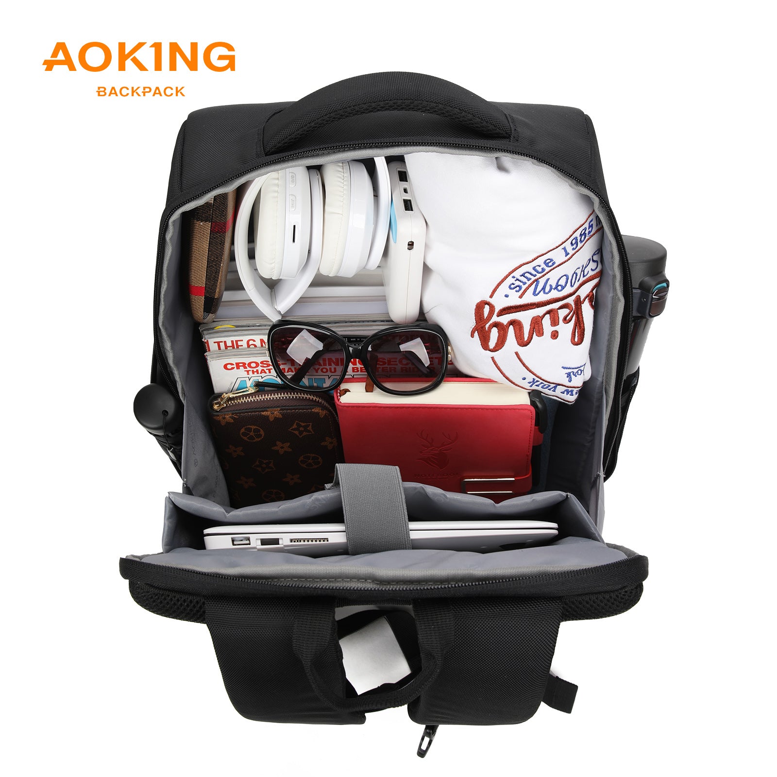 Aoking Fashion Backpack Laptop Business Backpack SN77282-21A