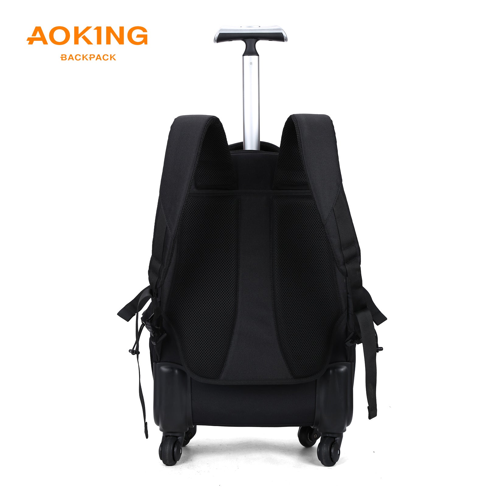 Aoking Rolling Trolley Backpack Black SLN69569