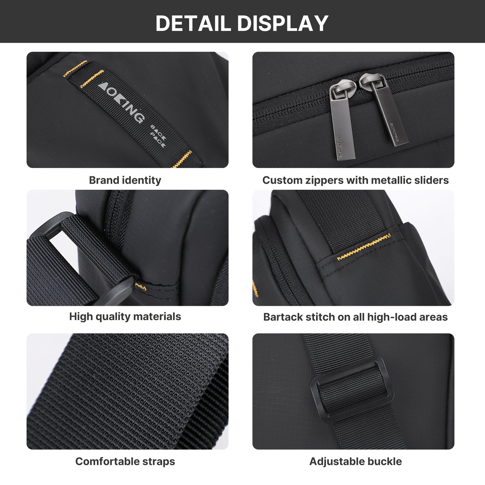 Aoking Durable Large Capacity Cross-Body Shoulder Bag SK3087-5