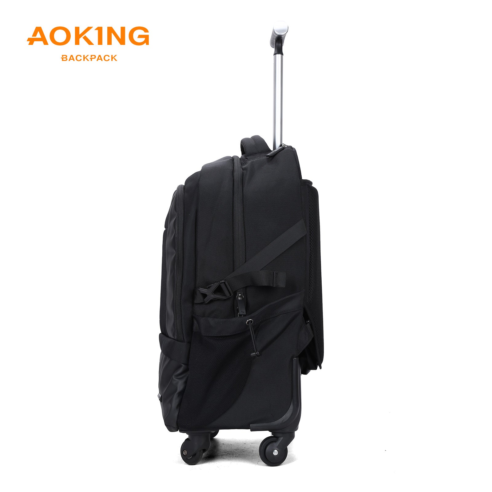 Aoking Rolling Trolley Backpack Black SLN69569