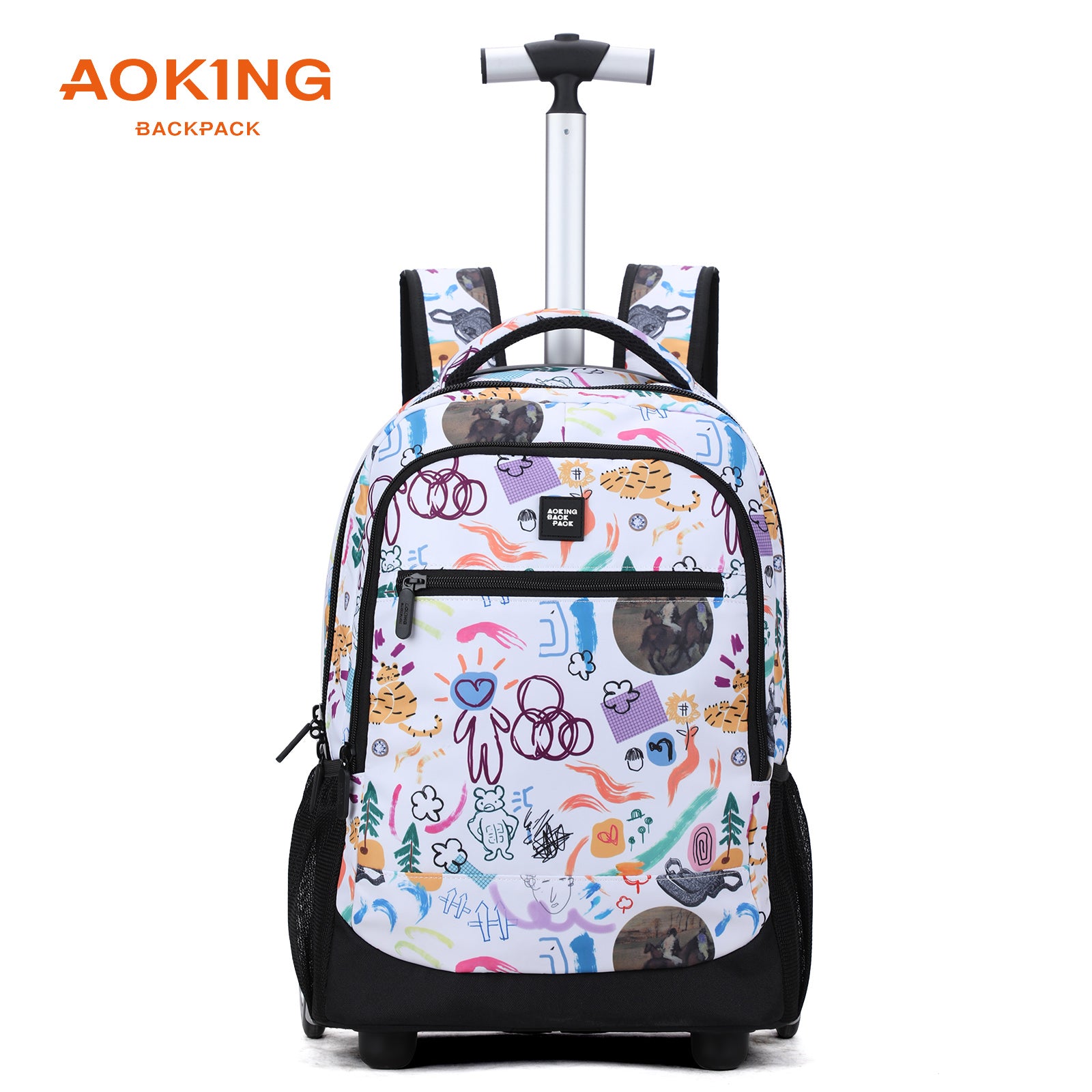 Aoking Various Color Waterproof Trolley Backpack With Wheels XLN3006-15