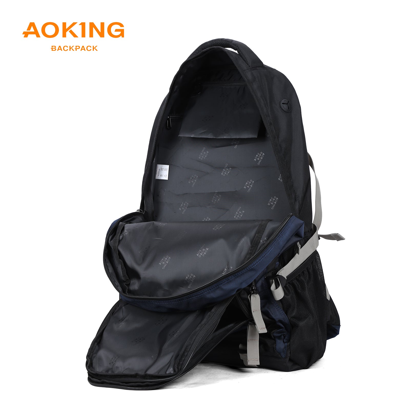 Aoking Backpack Black Casual Backpack Student Bag H997