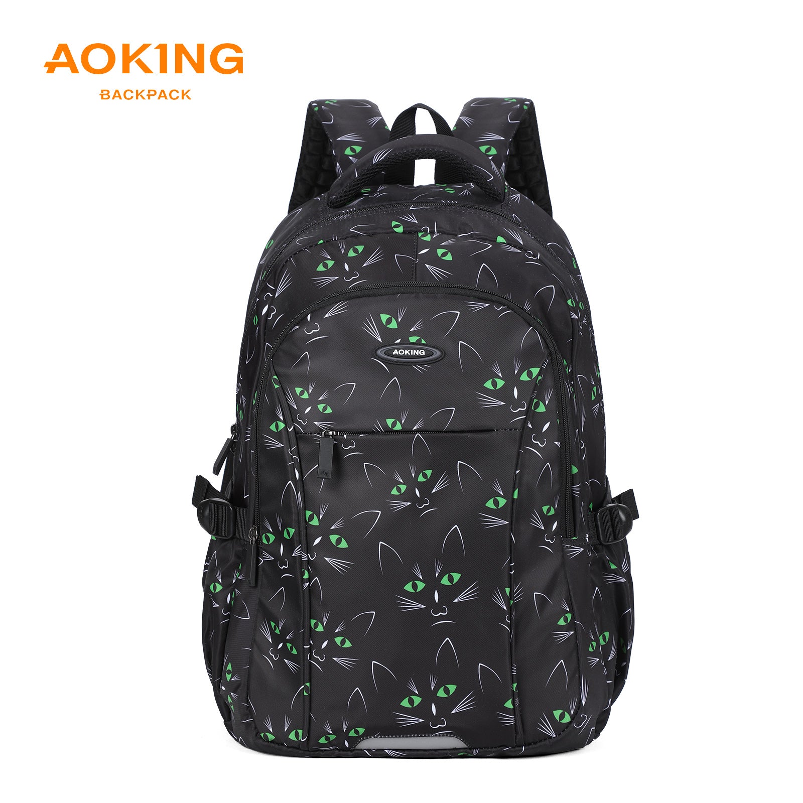 Aoking Backpack Black Casual Backpack Student Bag GN62070-A