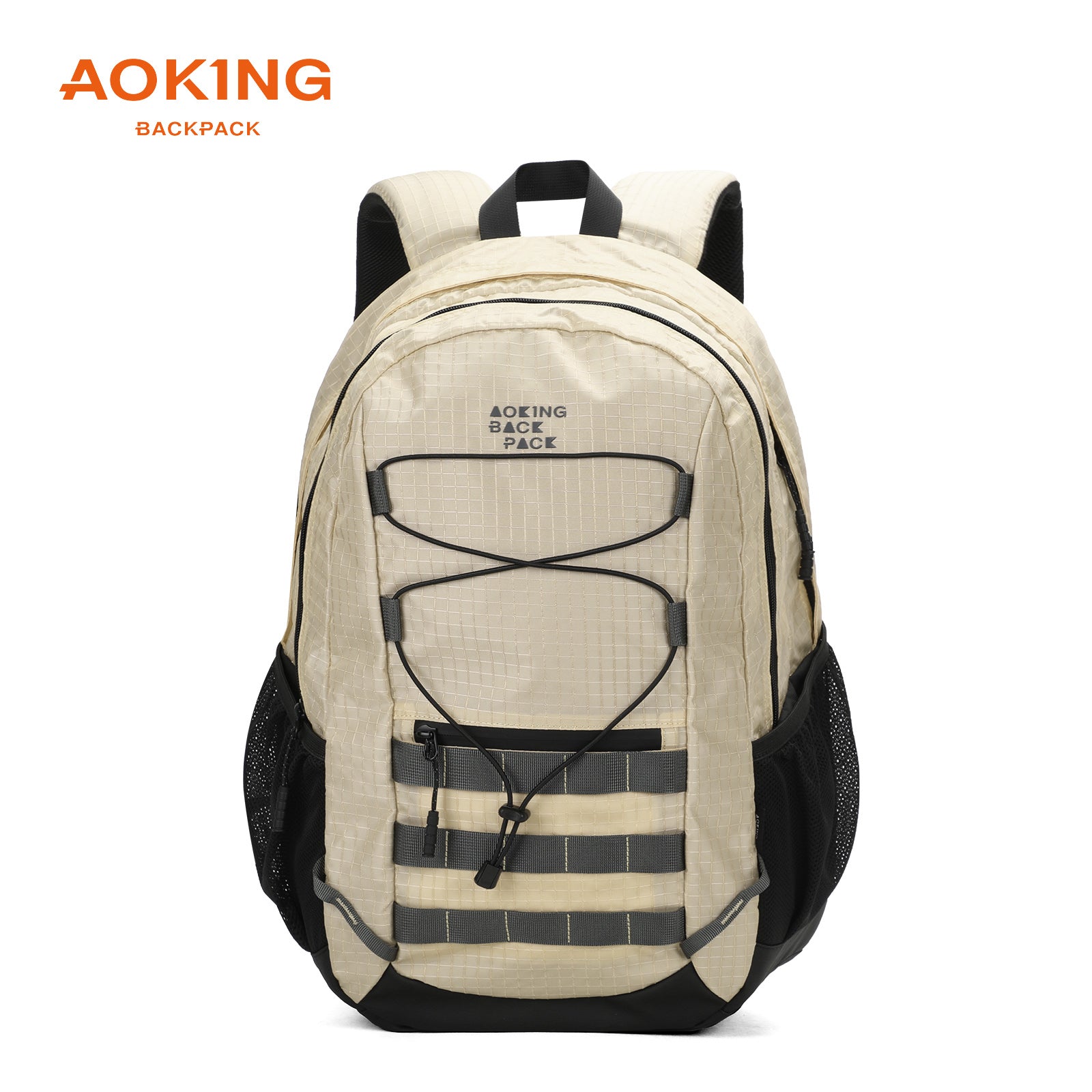 Aoking Backpack Black Casual Backpack Student Bag XN3378
