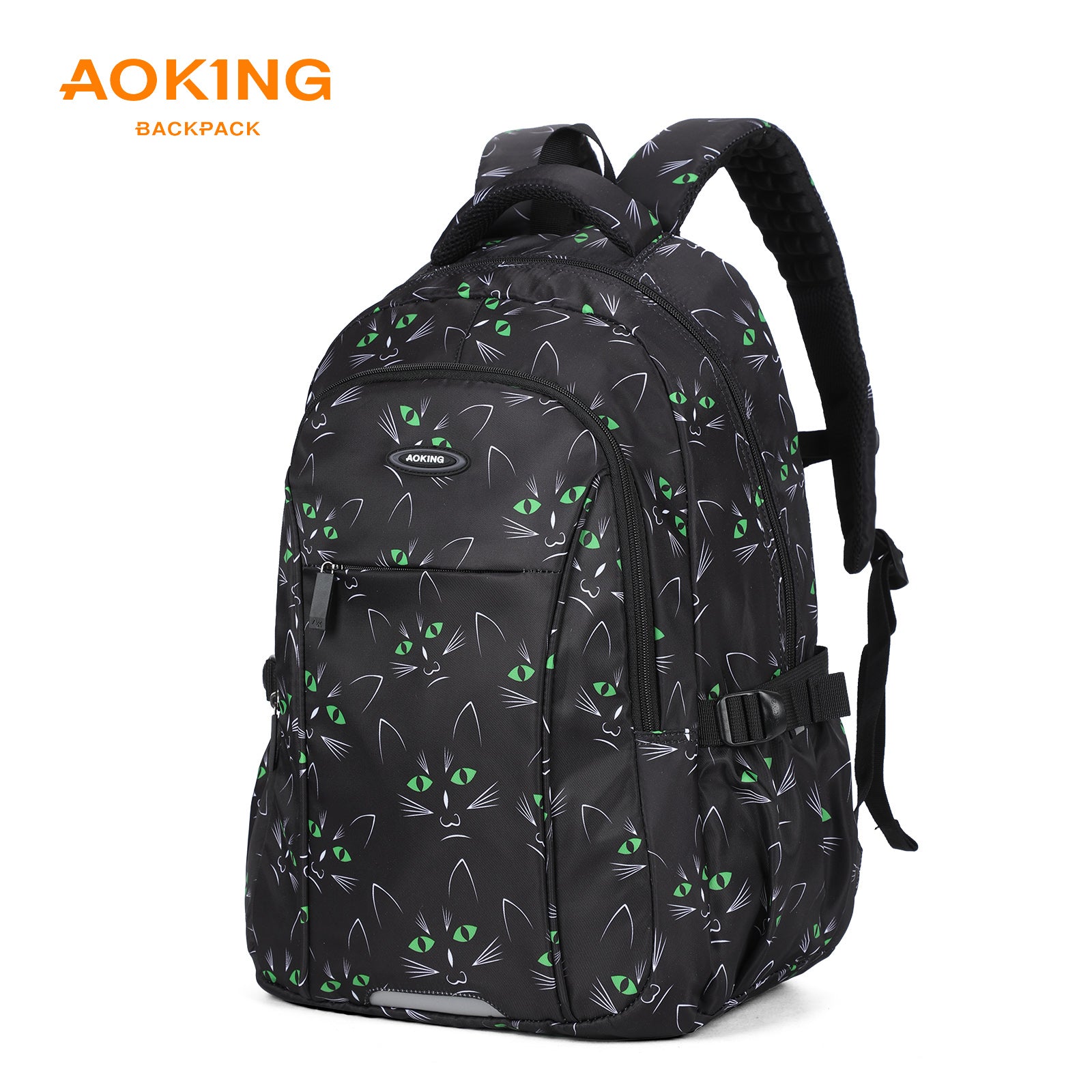 Aoking Backpack Black Casual Backpack Student Bag GN62070-A