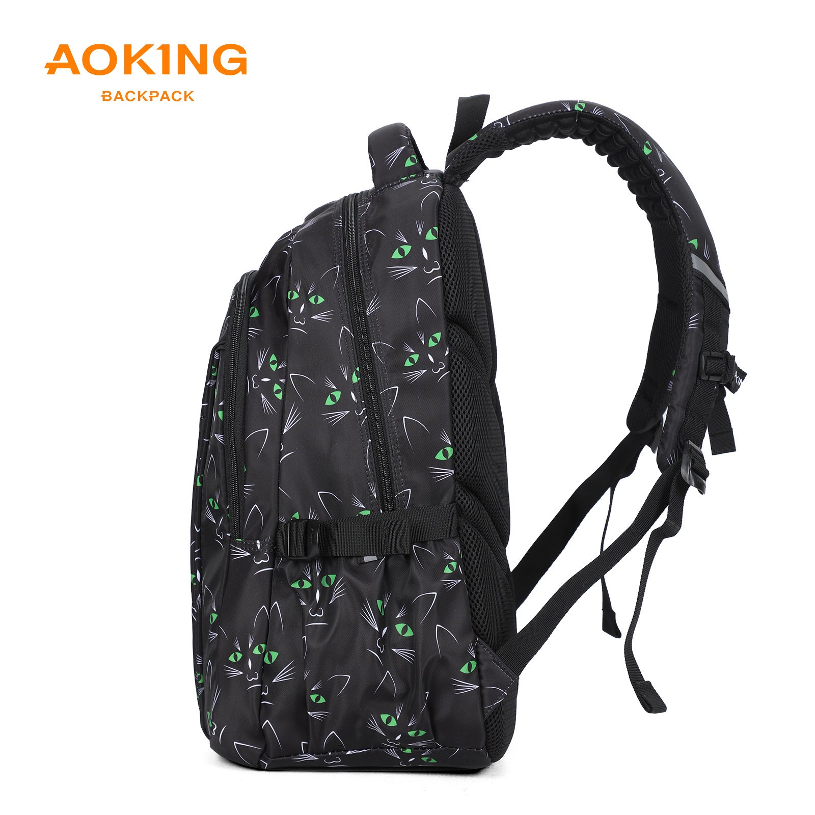 Aoking Backpack Black Casual Backpack Student Bag GN62070-A