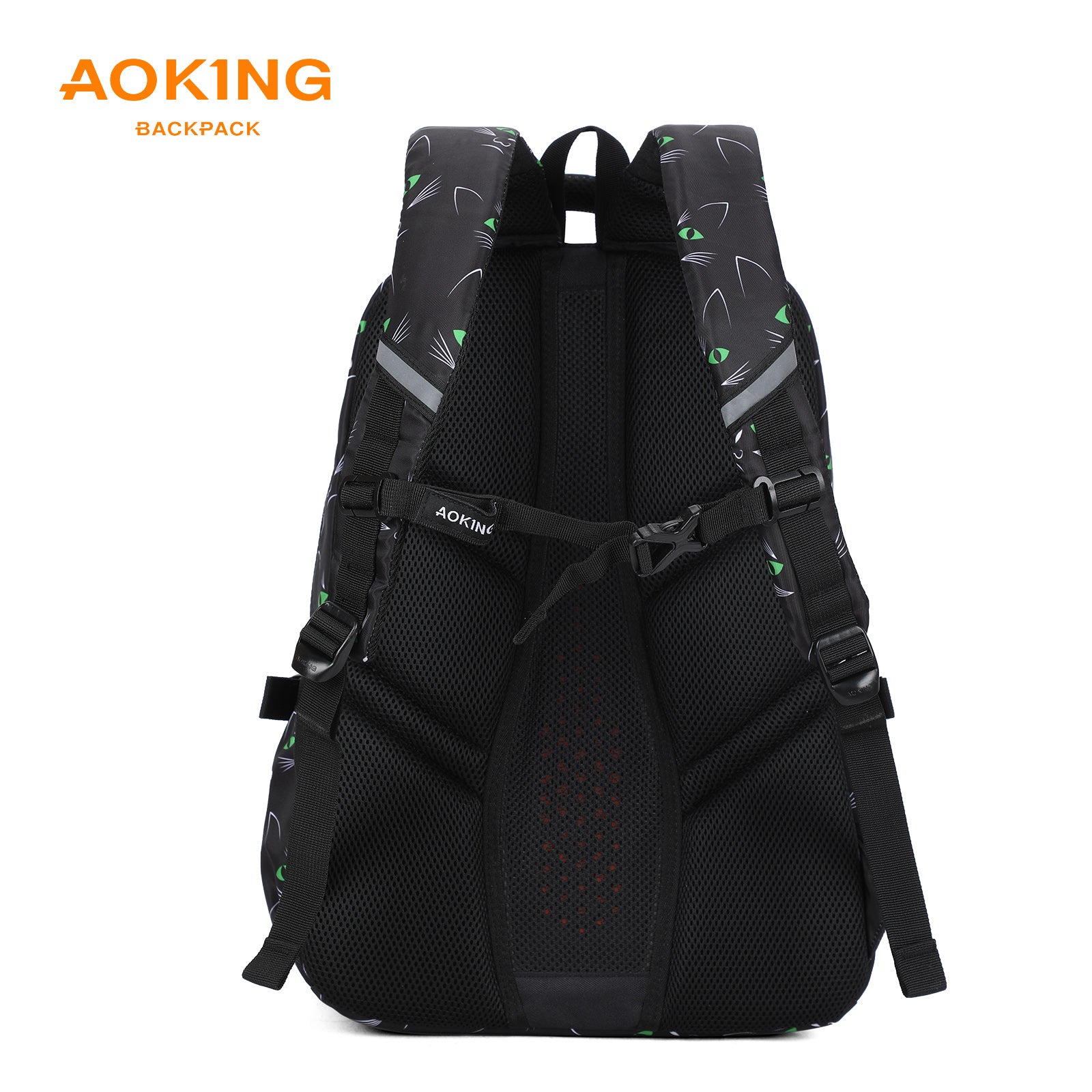 Aoking Backpack Black Casual Backpack Student Bag GN62070-A