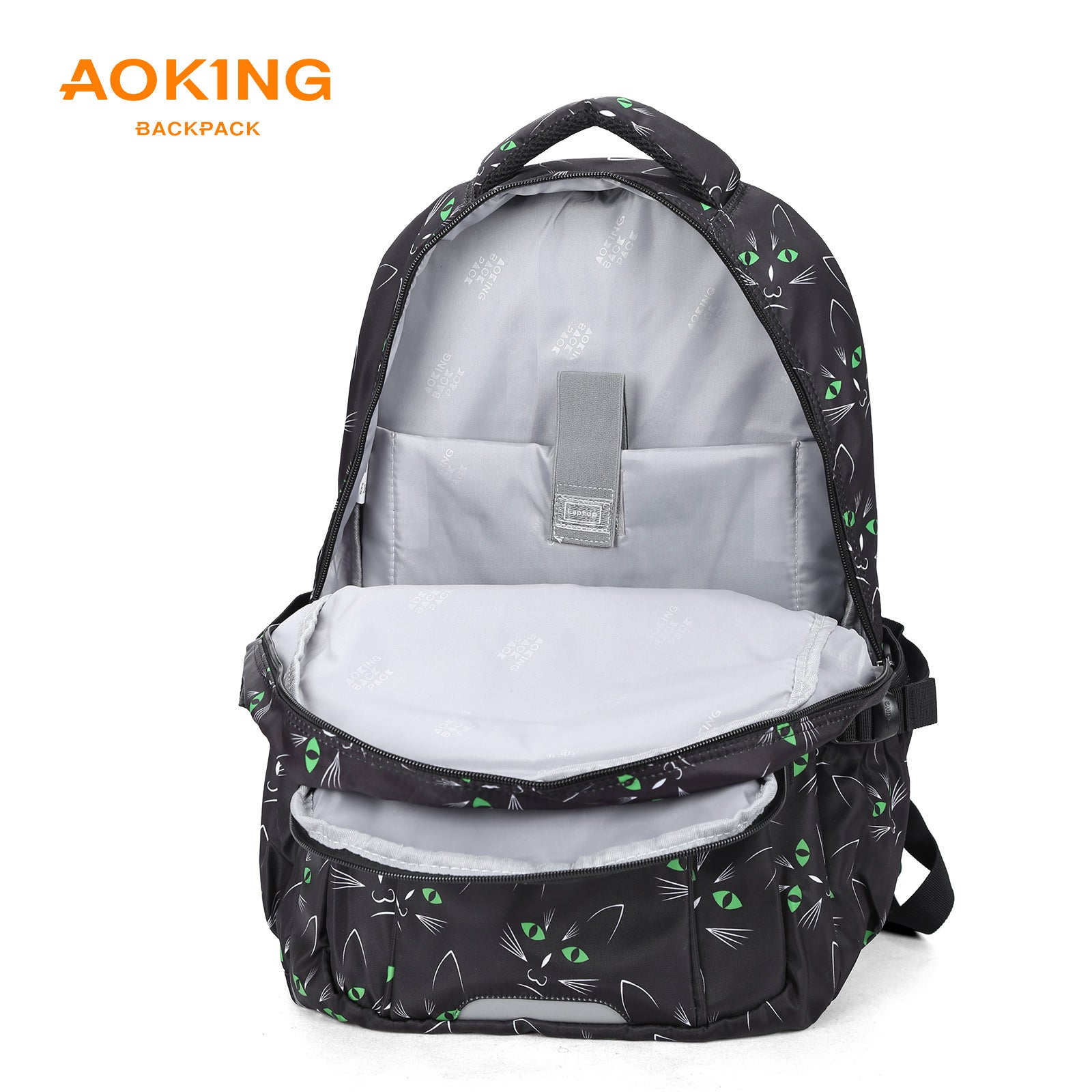 Aoking Backpack Black Casual Backpack Student Bag GN62070-A