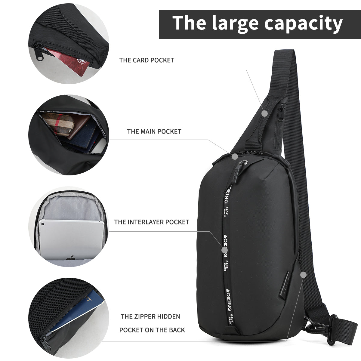 Aoking Sport Outdoor Casual Chest Bag SY95070
