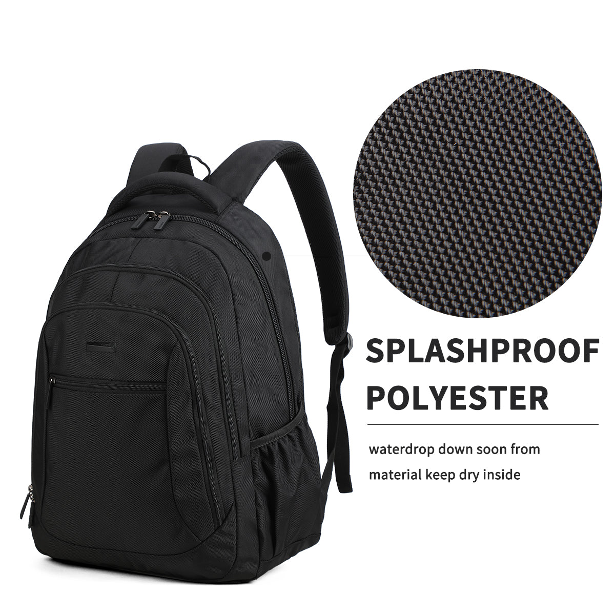 Aoking Backpack Black Casual Backpack Student Bag H970