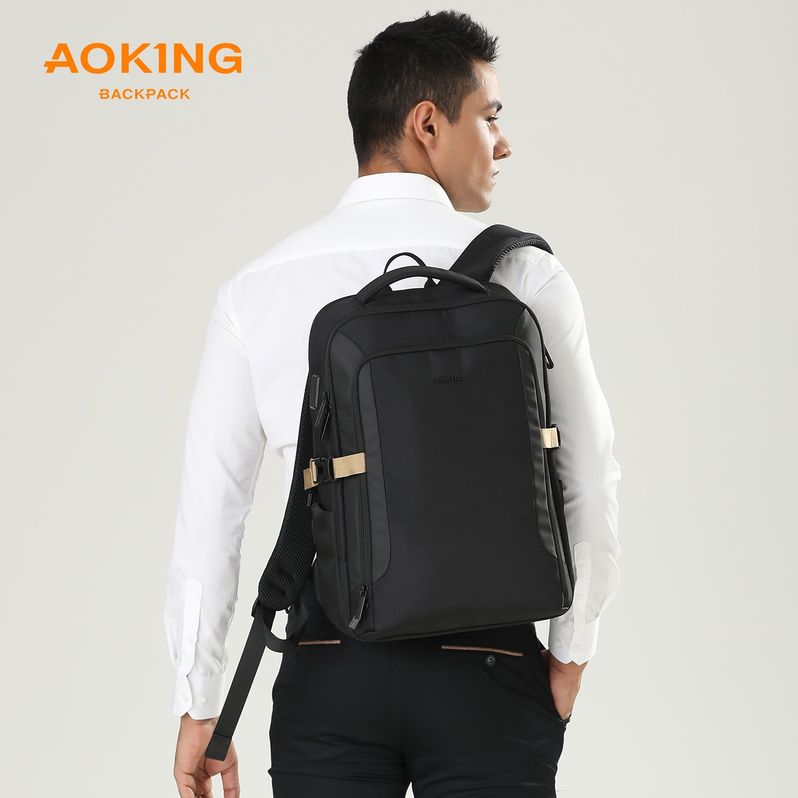 Aoking 15.6''Backpack Fashion Business Laptop Backpack SN4045