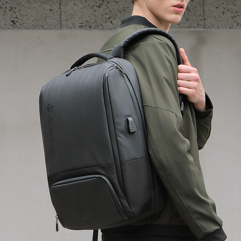 Aoking Fashion Backpack Laptop Business Backpack SN77880A