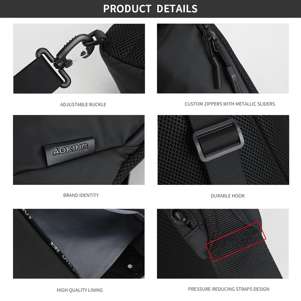 Aoking Sport Outdoor Casual Chest Bag SY95070