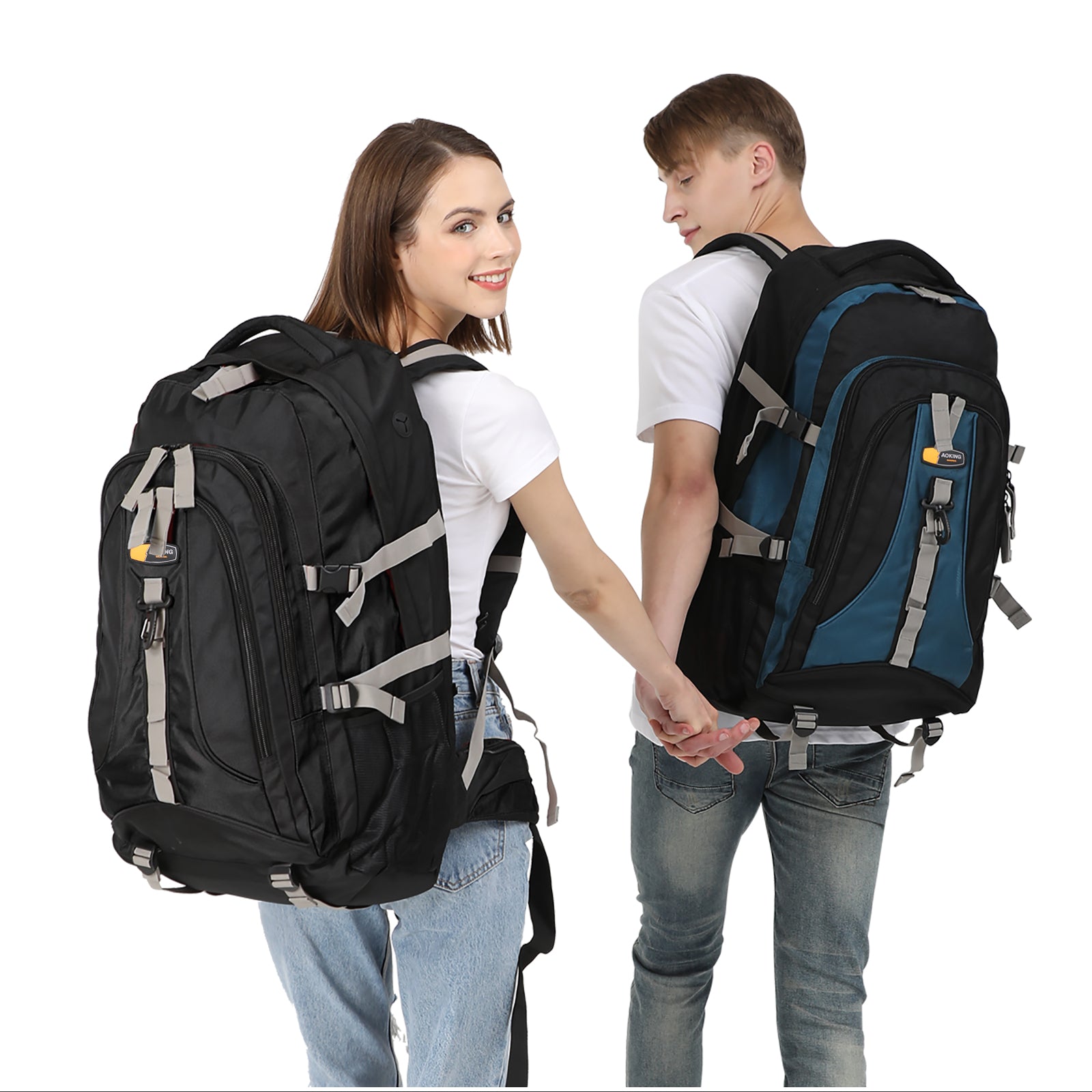 Aoking Backpack Black Casual Backpack Student Bag H997