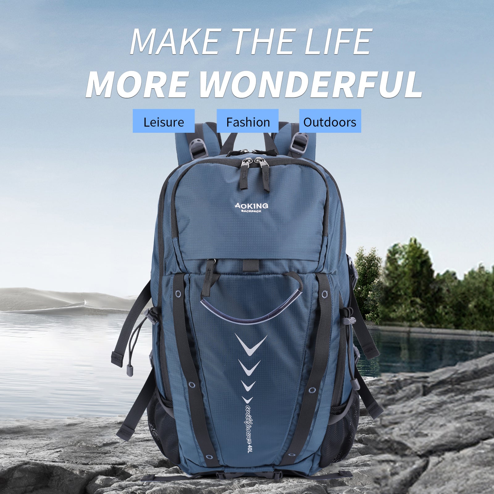 Aoking durable Hiking Backpack Casual Backpack JN4007
