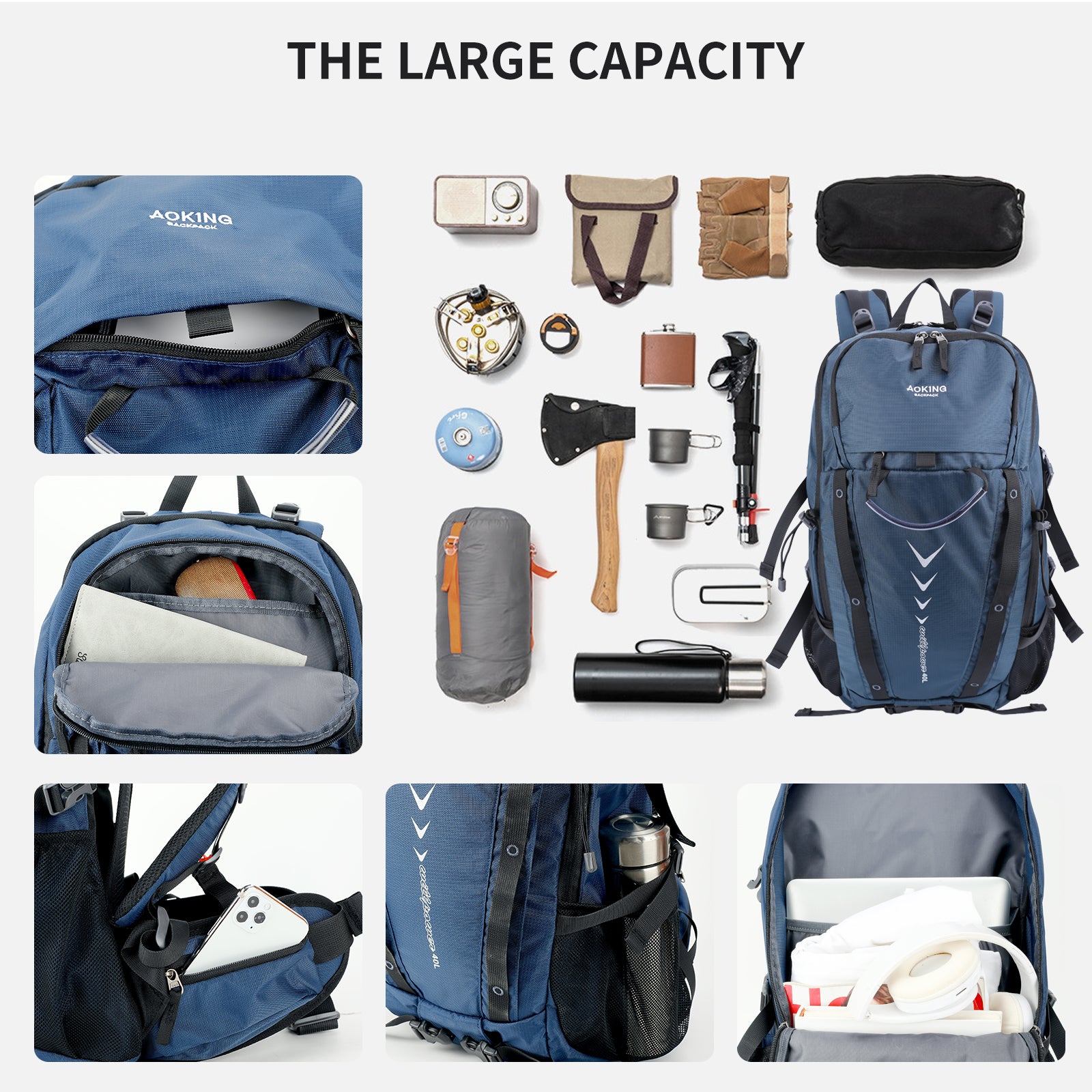 Aoking durable Hiking Backpack Casual Backpack JN4007