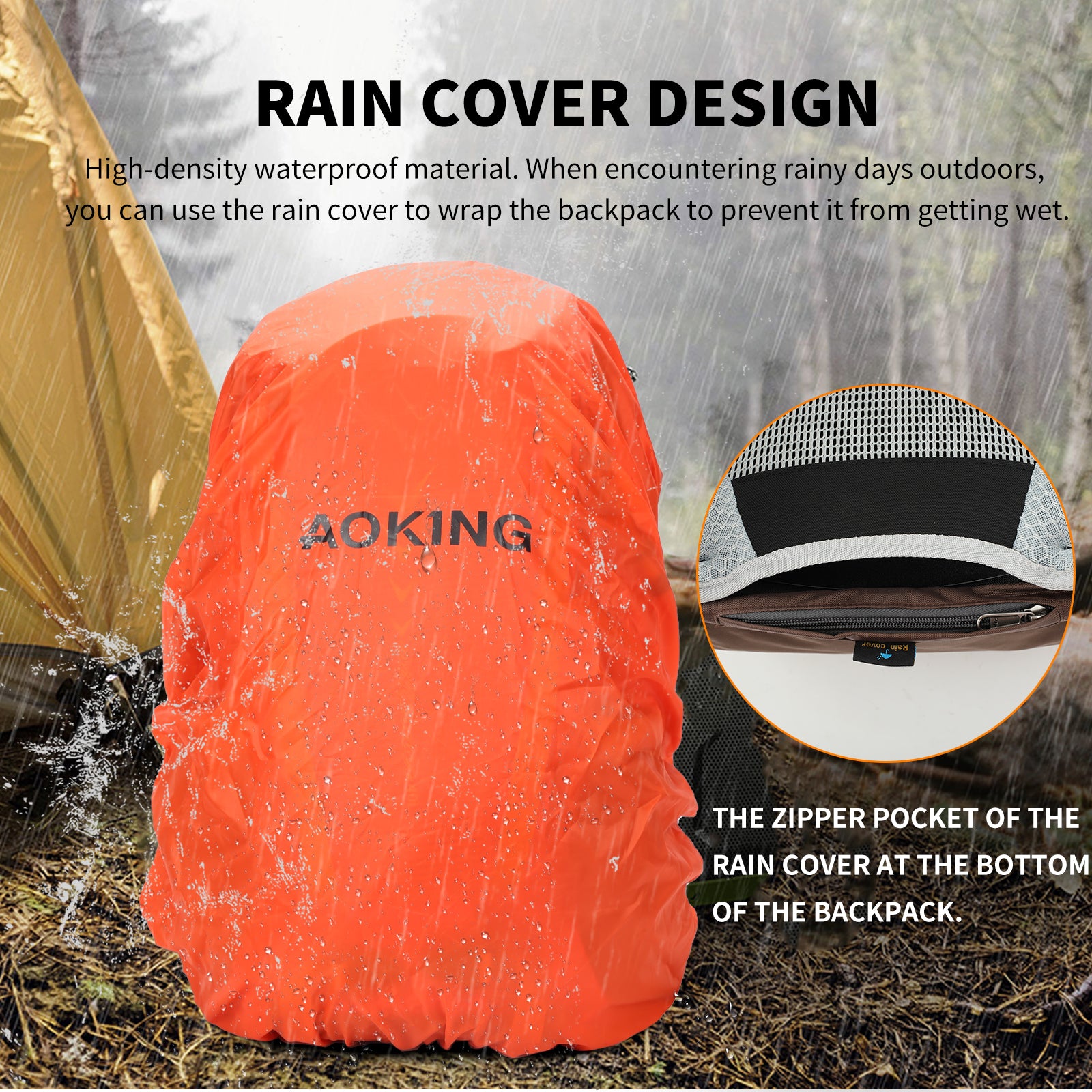 Aoking durable Hiking Backpack Casual Backpack JN4008