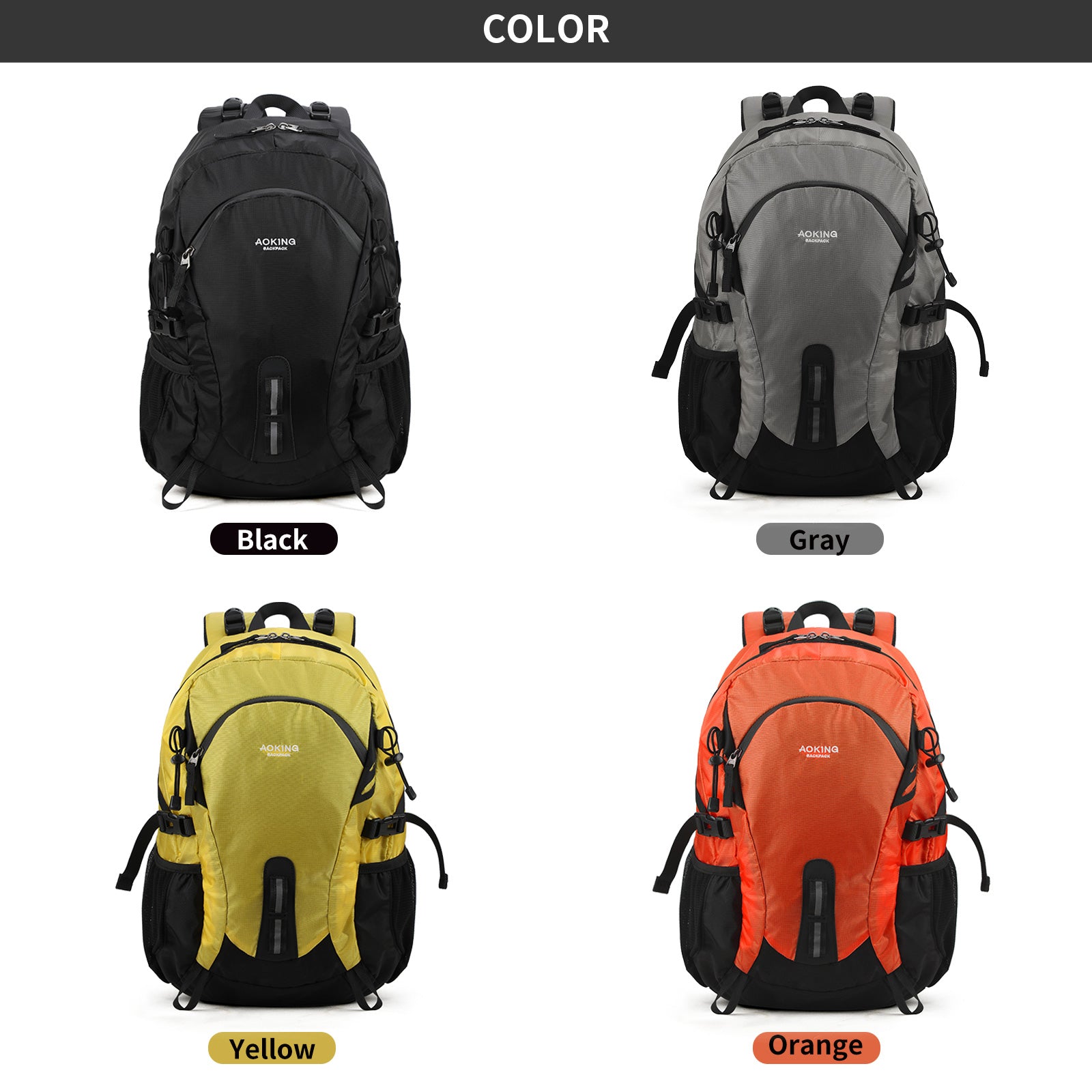 Aoking Backpack Large Capacity Casual Backpack Outdoor Bag JN79877