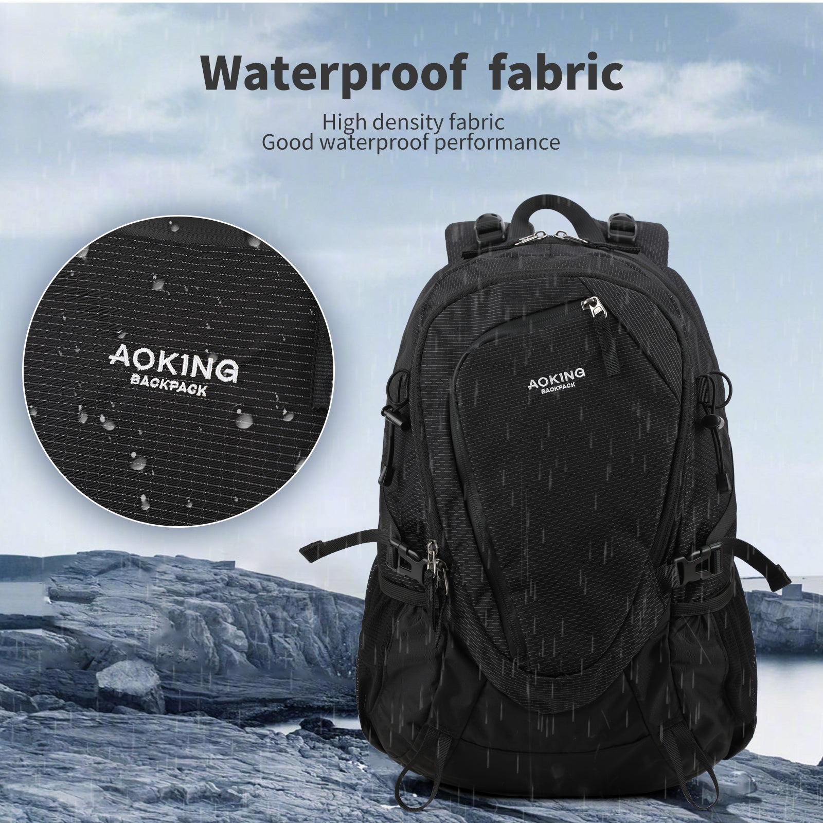 Aoking Backpack Large Capacity Casual Backpack Outdoor Bag JN79879