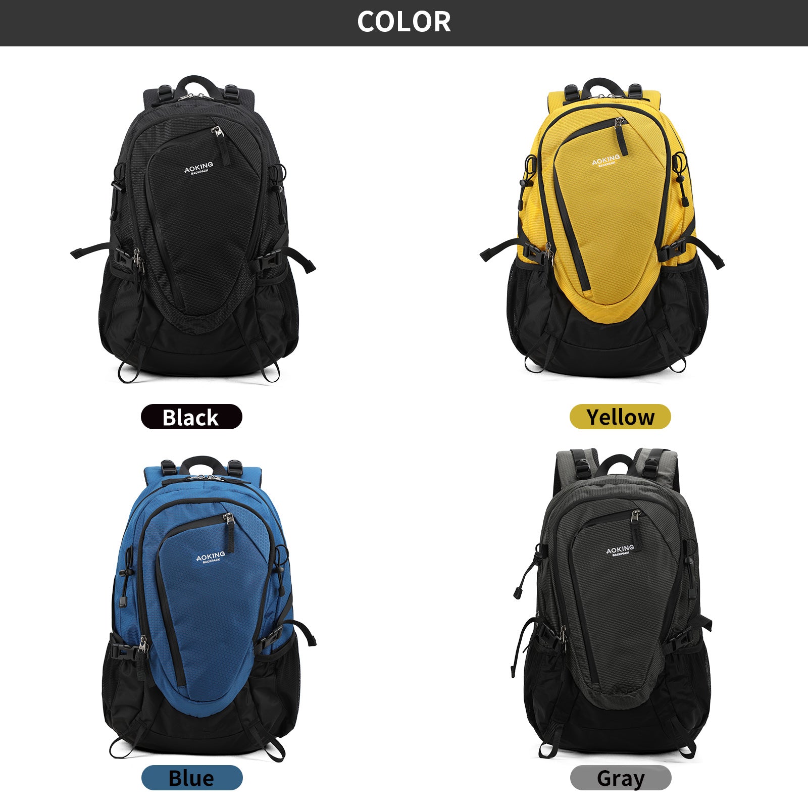 Aoking Backpack Large Capacity Casual Backpack Outdoor Bag JN79879