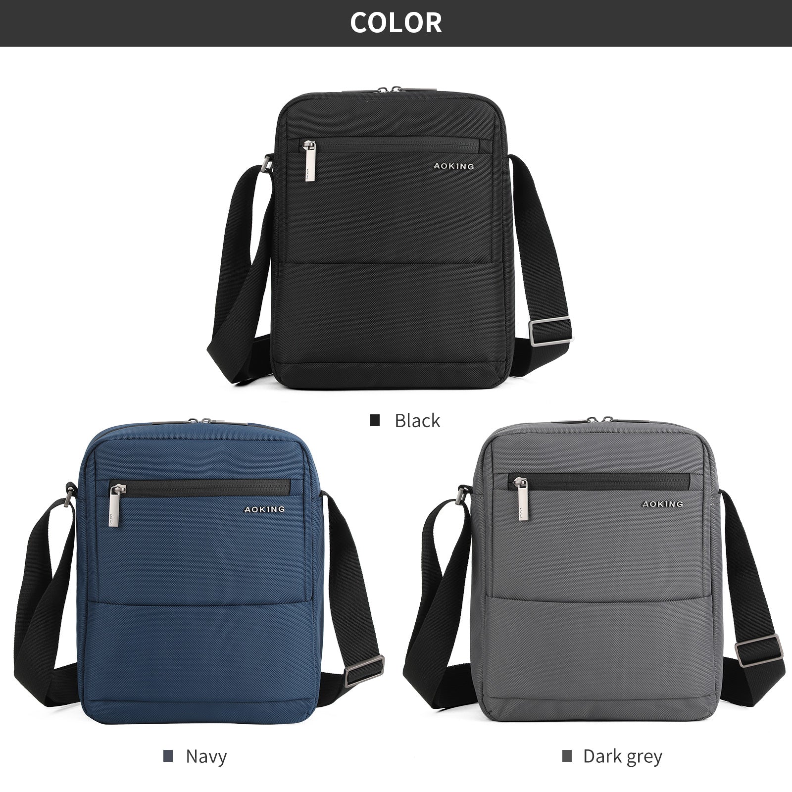 Aoking Durable Large Capacity Cross-Body Shoulder Bag SK2052