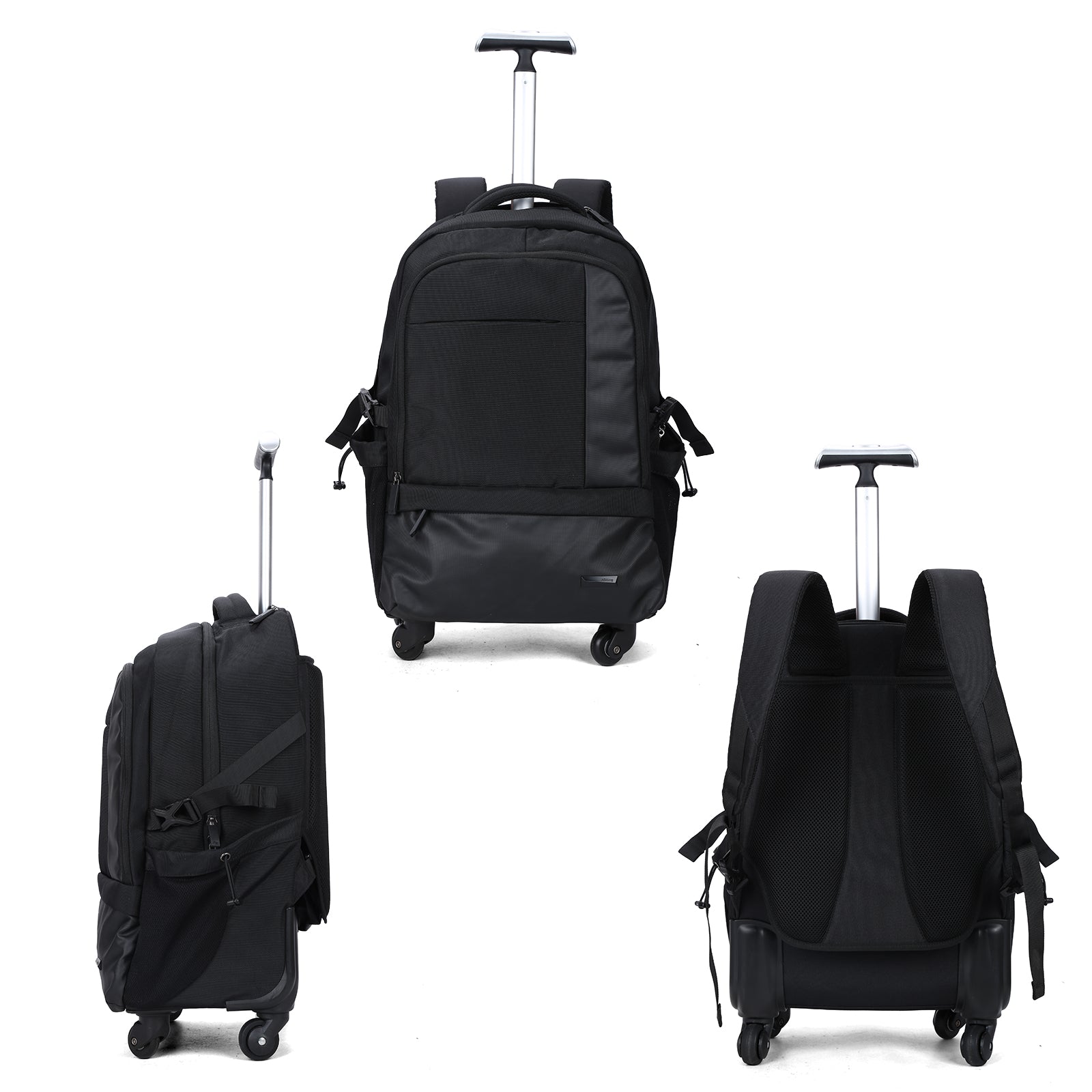 Aoking Rolling Trolley Backpack Black SLN69569