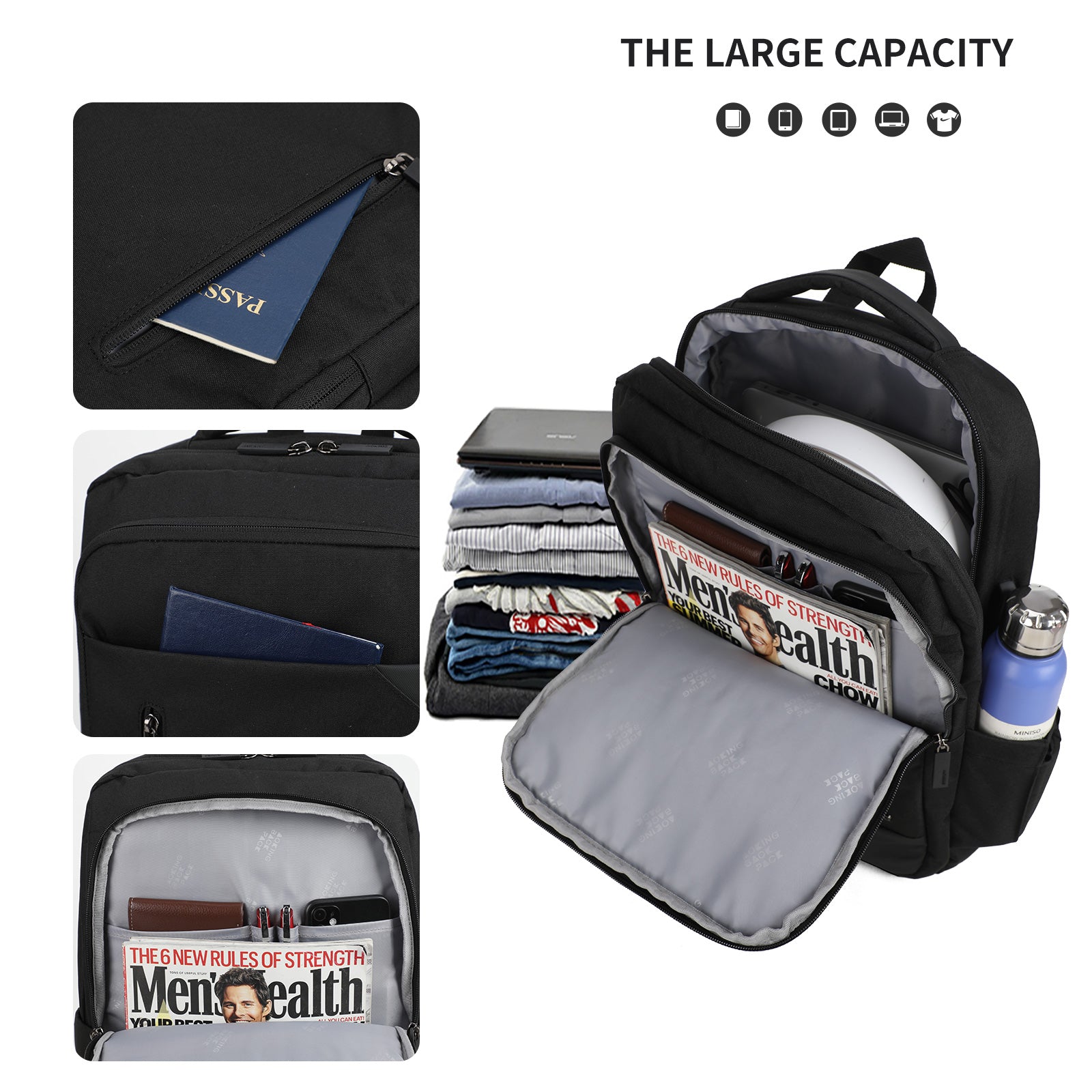 Aoking Fashion Backpack Laptop Business Backpack SN1133-5