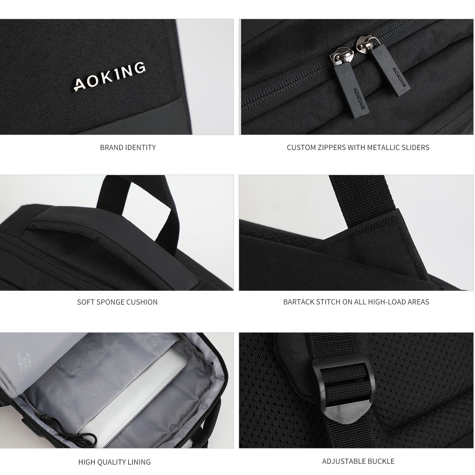 Aoking Fashion Backpack Laptop Business Backpack SN1133-5