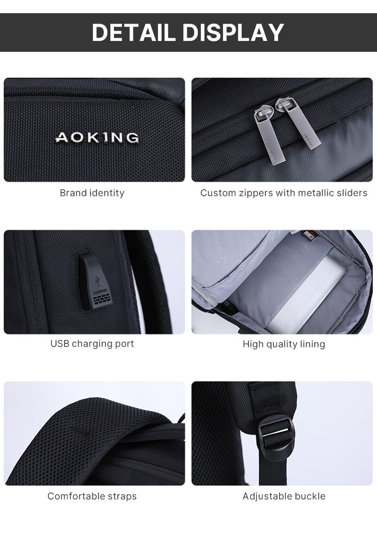 Aoking Fashion Backpack Laptop Business Backpack SN2275