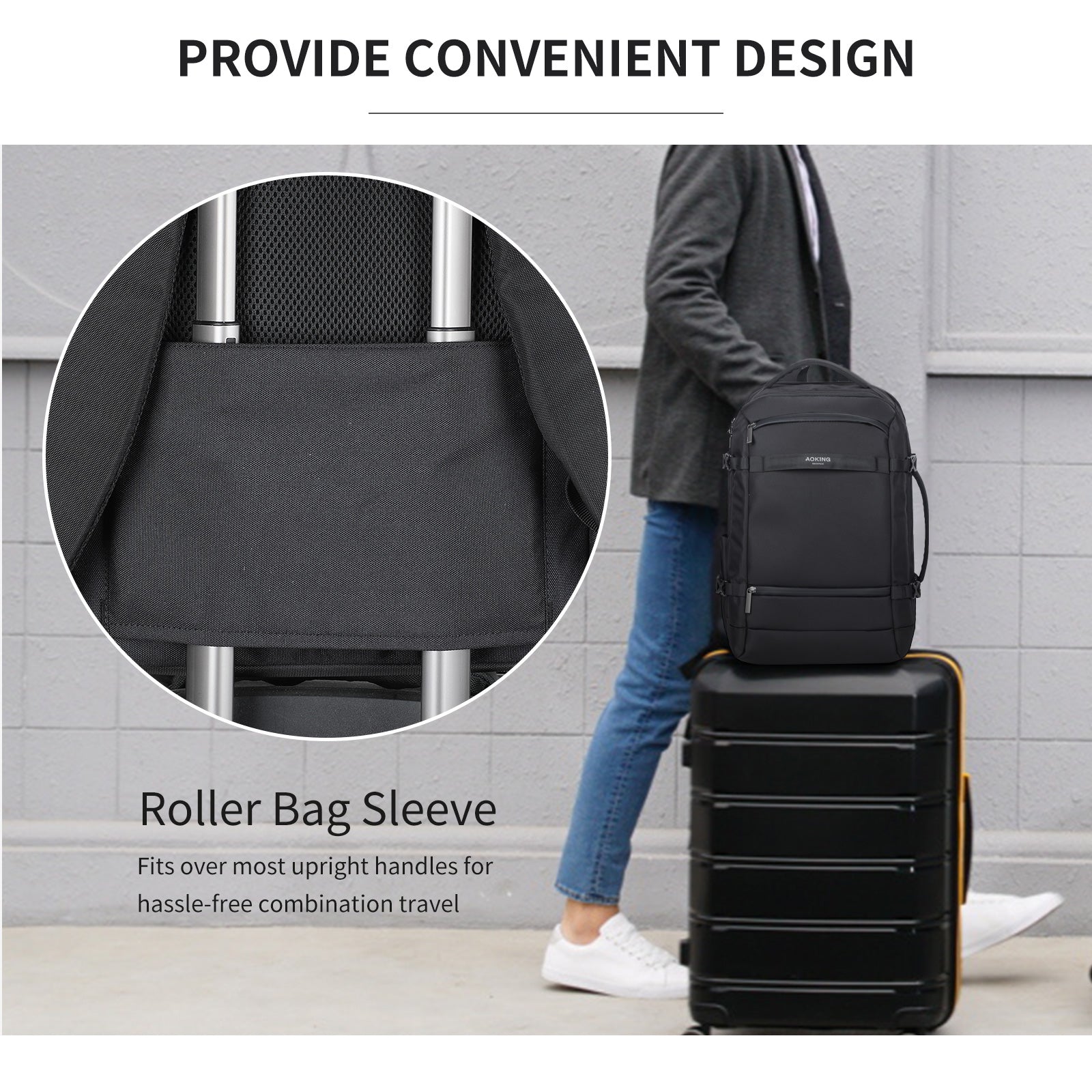 Aoking Fashion Backpack Laptop Business Backpack SN3061-20