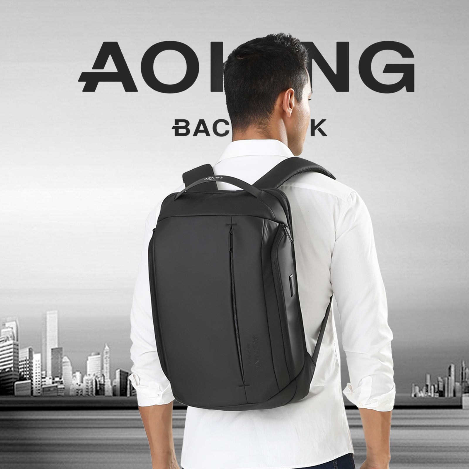 Aoking Lightweight Laptop Business Office Backpack SN4001