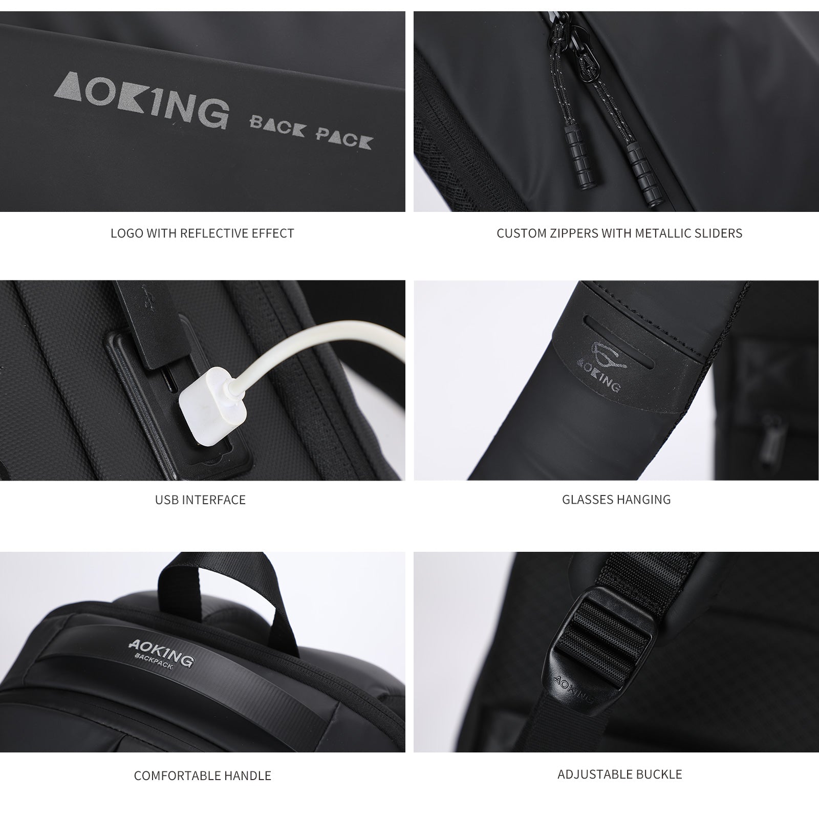 Aoking Fashion Backpack Laptop Business Backpack SN4003-5