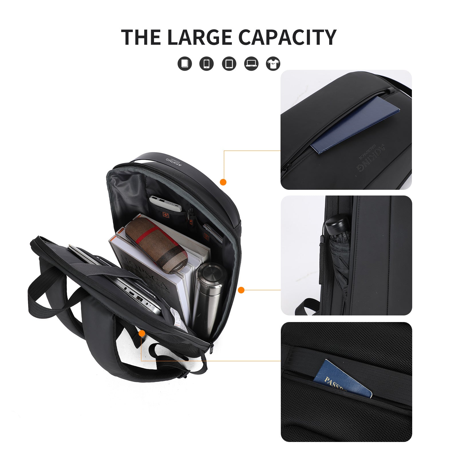 Aoking Fashion Backpack Laptop Business Backpack SN4006