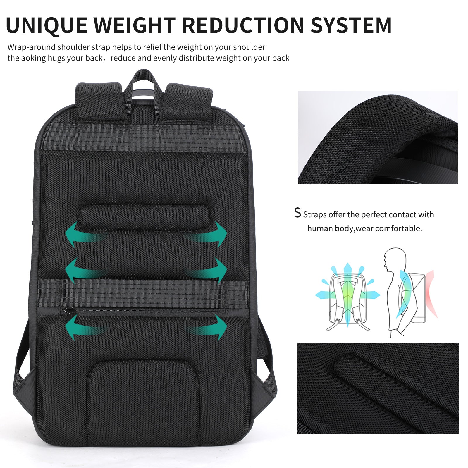 Aoking Fashion Backpack Laptop Business Backpack SN4006