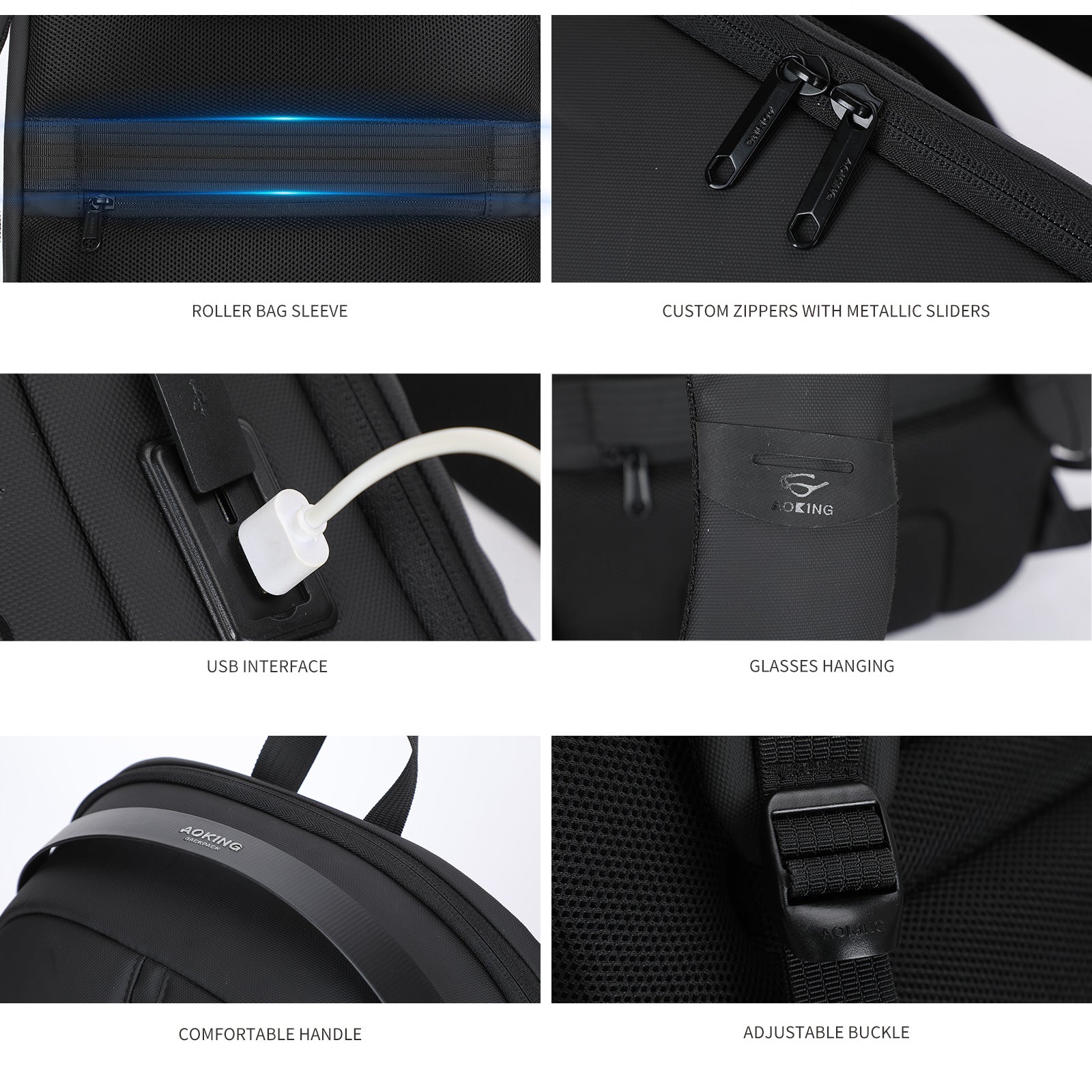 Aoking Fashion Backpack Laptop Business Backpack SN4006