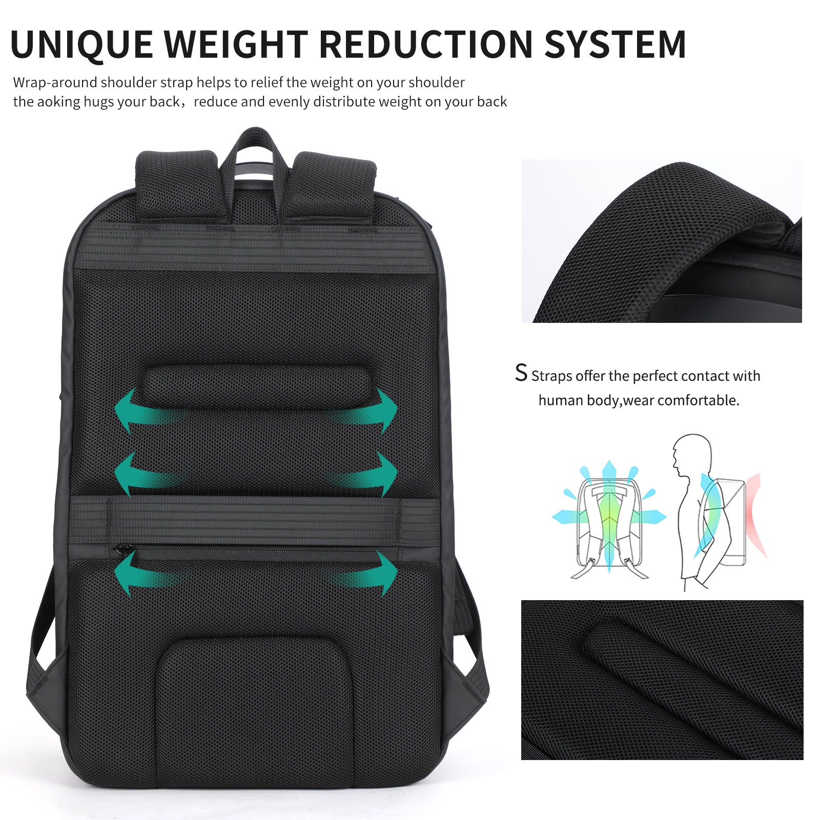 Aoking Fashion Backpack Laptop Business Backpack SN4007