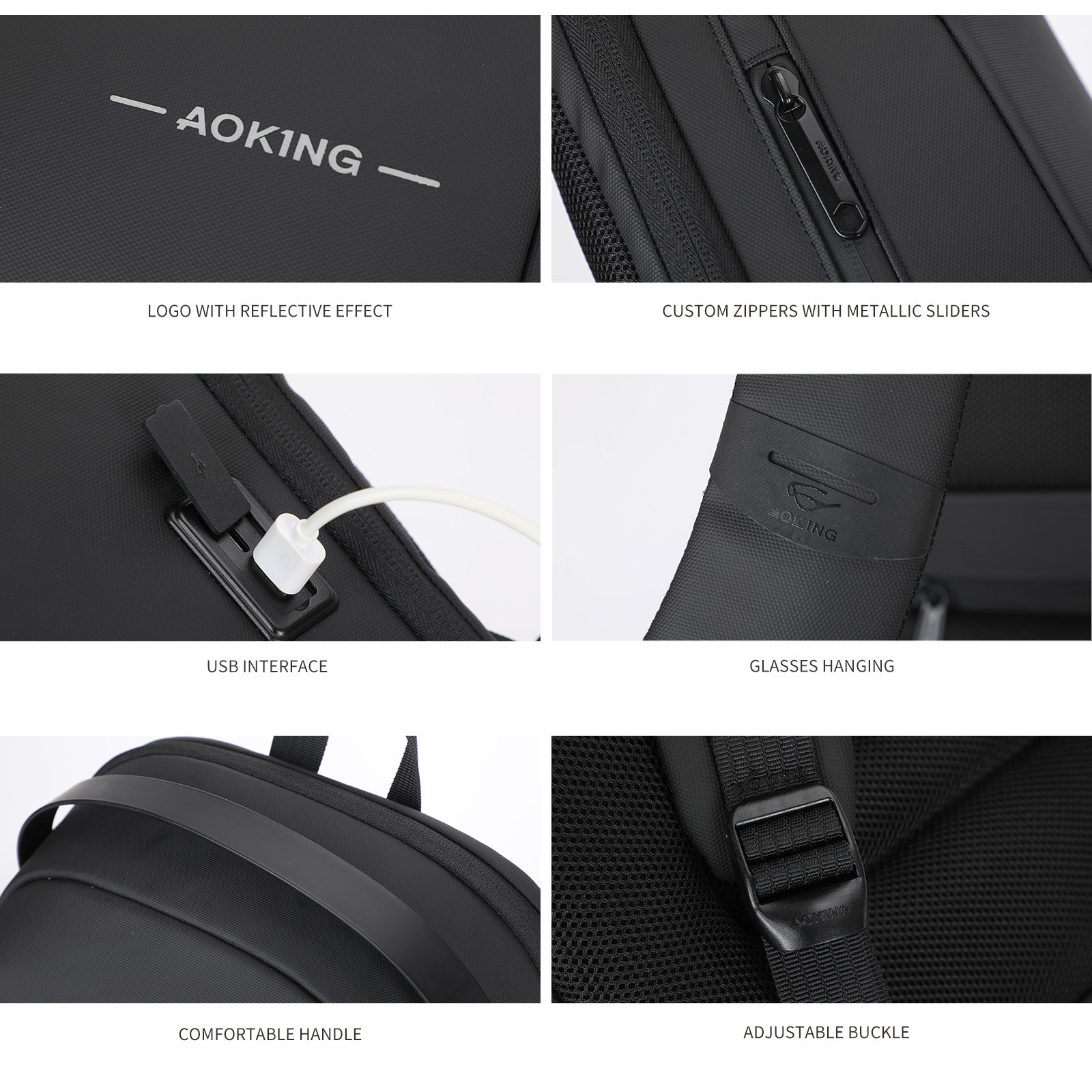 Aoking Fashion Backpack Laptop Business Backpack SN4007