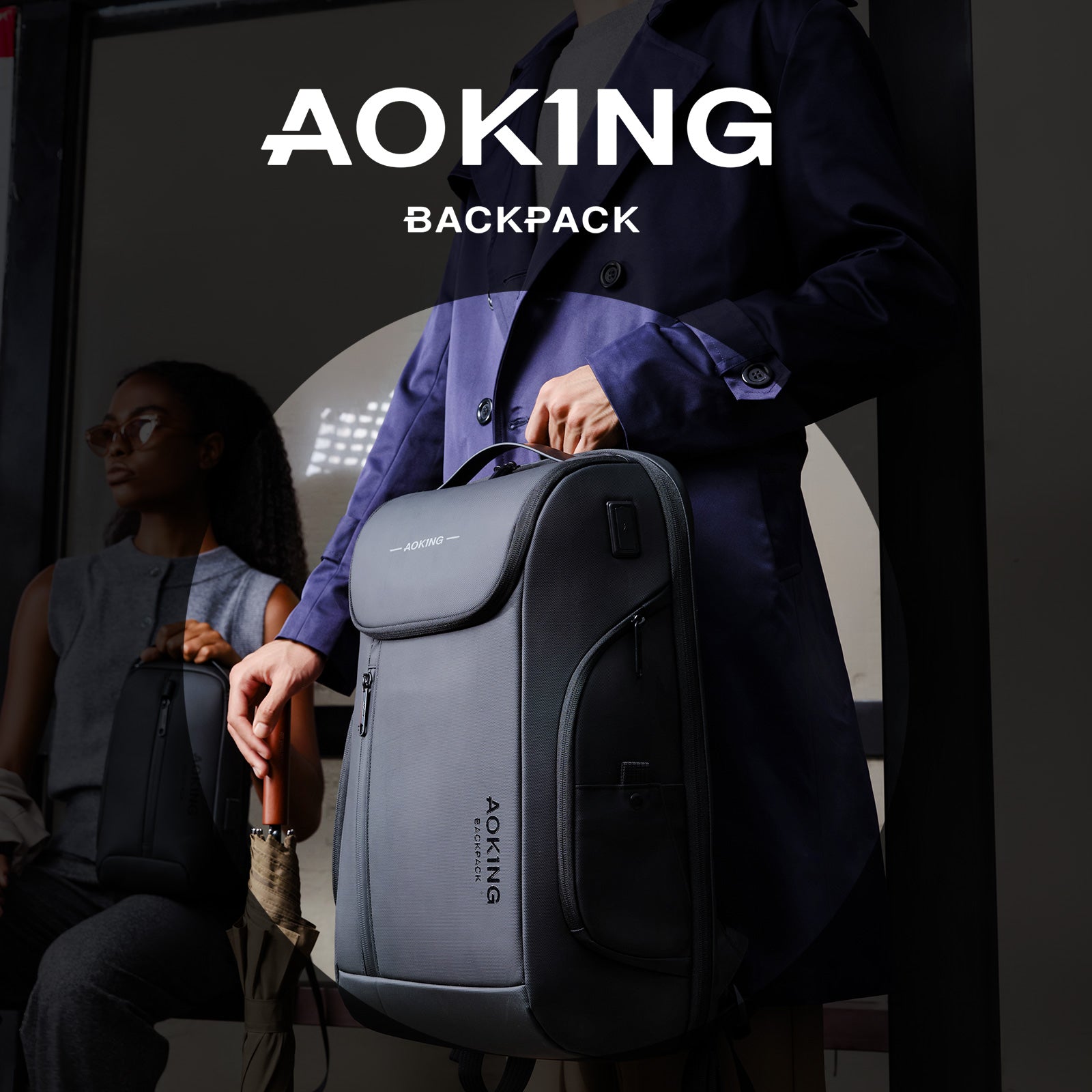 Aoking Fashion Backpack Laptop Business Backpack SN4008