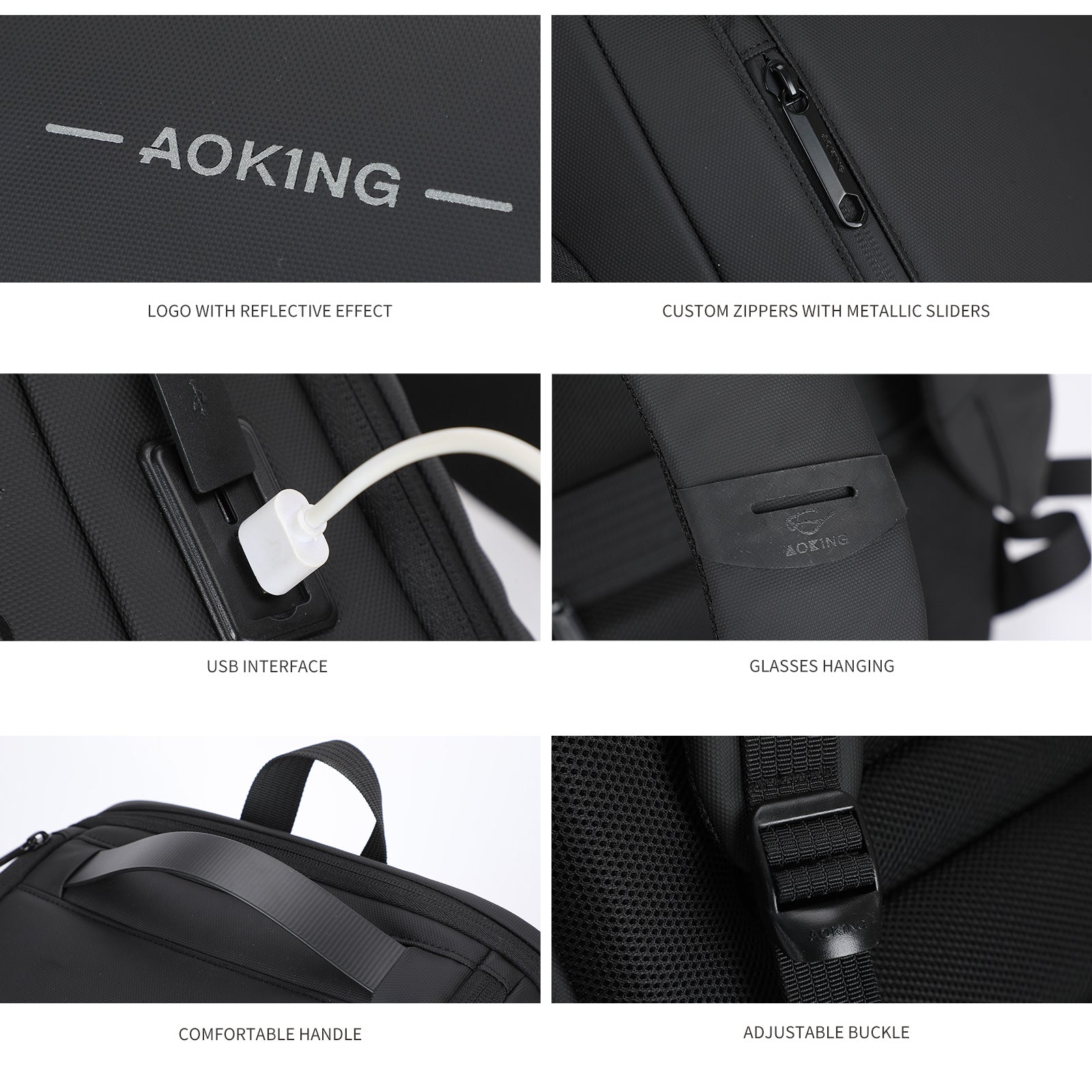 Aoking Fashion Backpack Laptop Business Backpack SN4008
