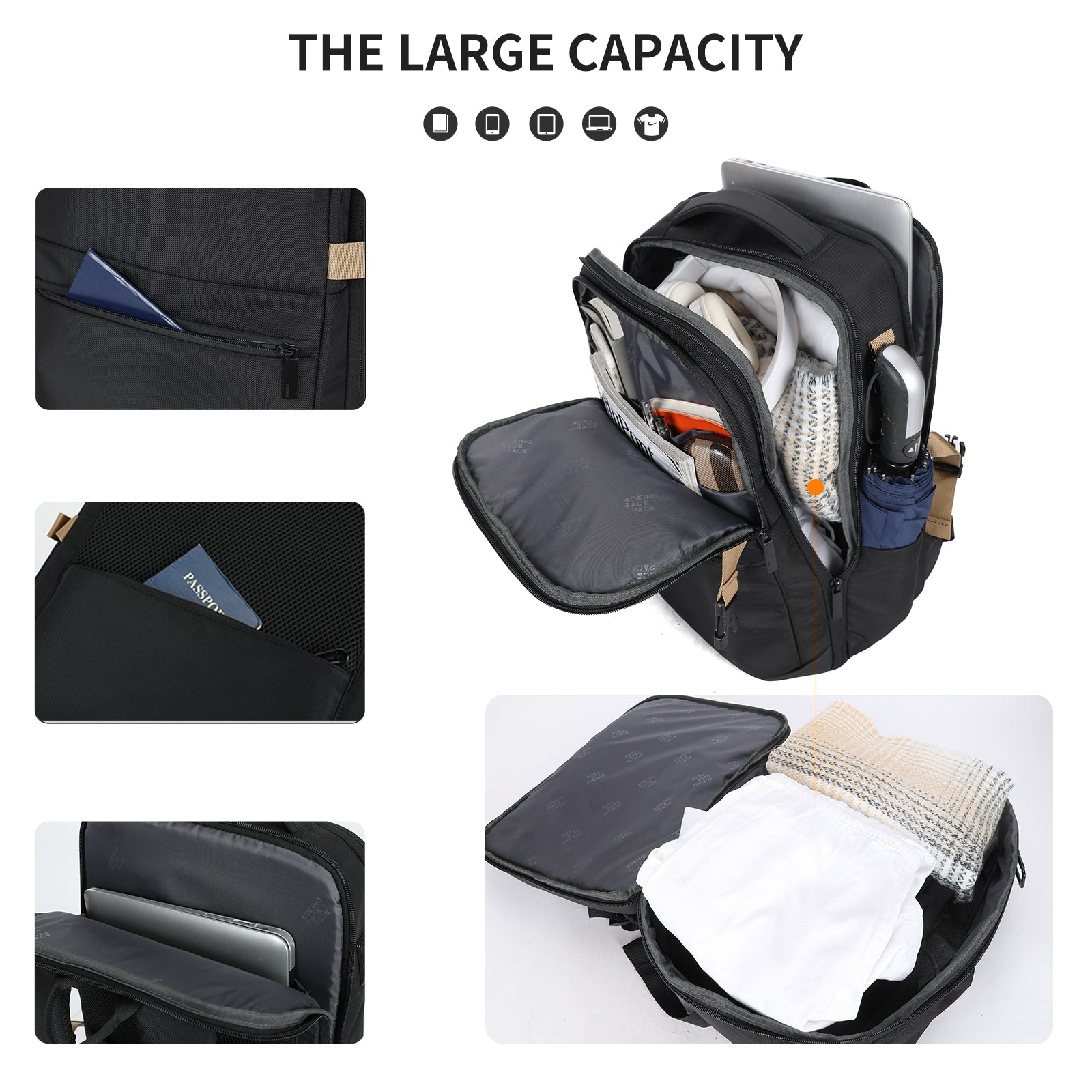 Aoking Fashion Backpack Laptop Business Backpack SN4041