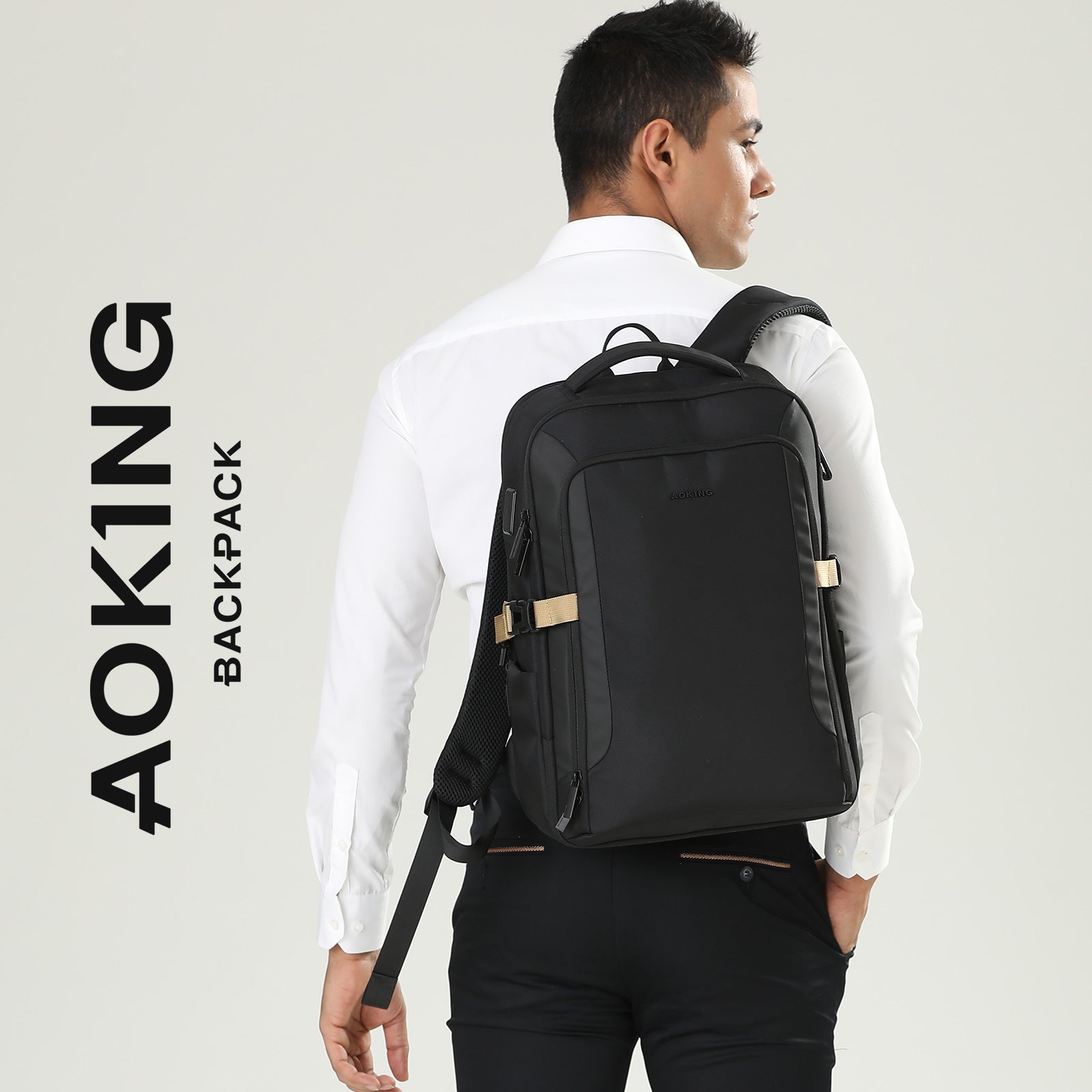 Aoking 15.6''Backpack Fashion Business Laptop Backpack SN4045