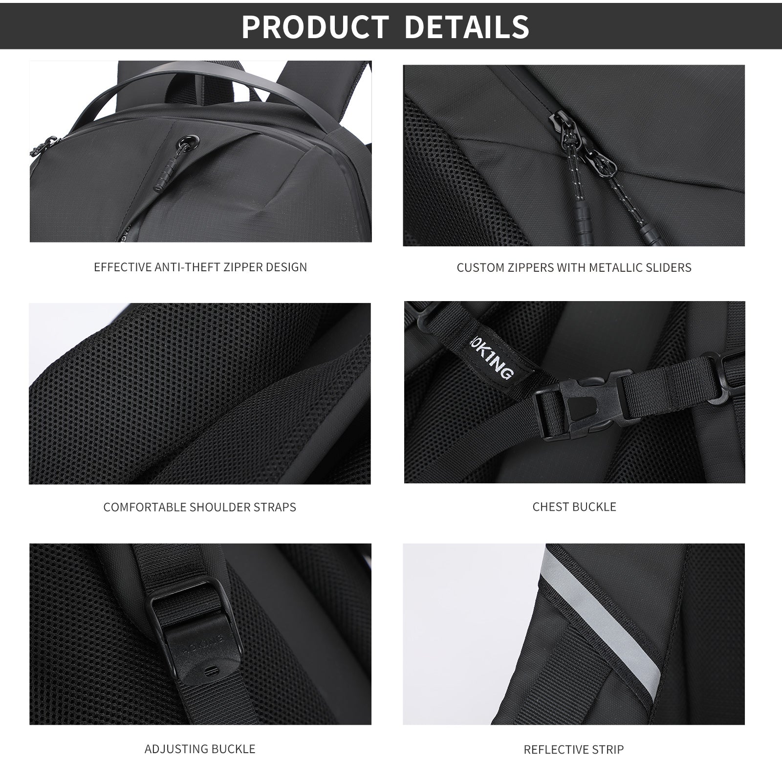 Aoking Waterproof Business Laptop Backpack SN4071