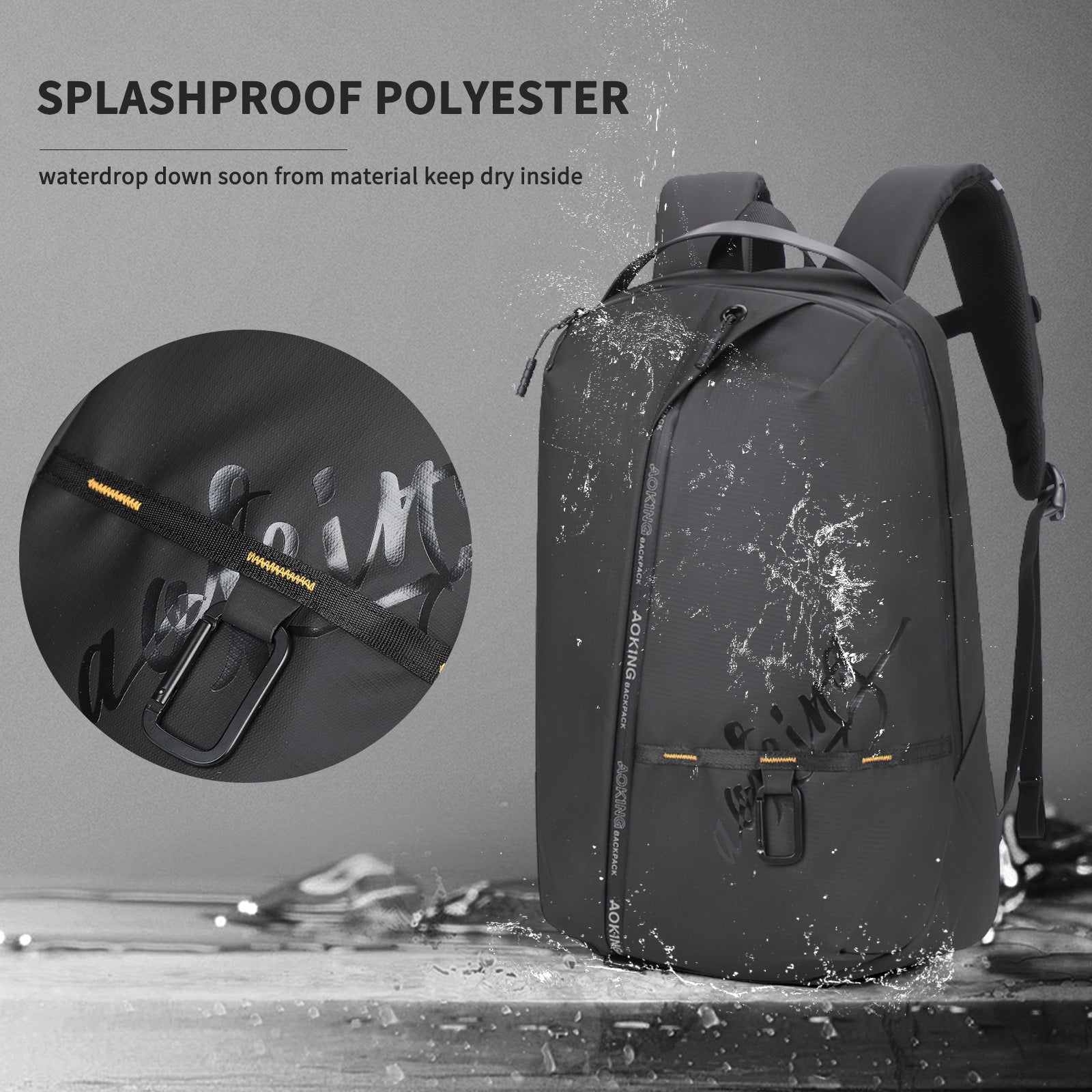 Aoking Waterproof Business Laptop Backpack SN4071
