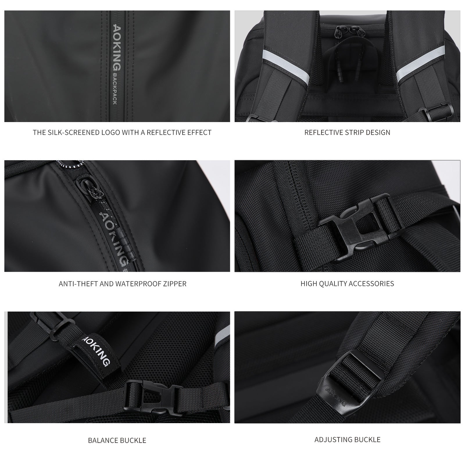 Aoking Lightweight Anti-Theft Backpack Laptop Backpack SN41337F