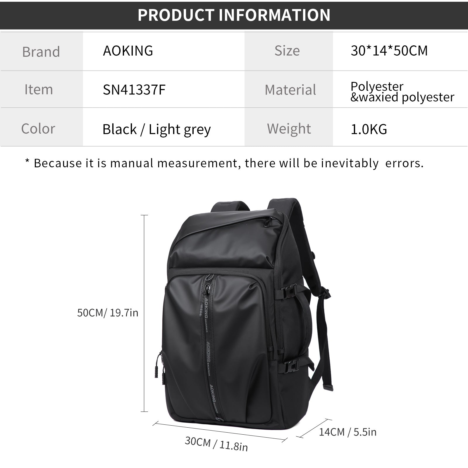 Aoking Lightweight Anti-Theft Backpack Laptop Backpack SN41337F