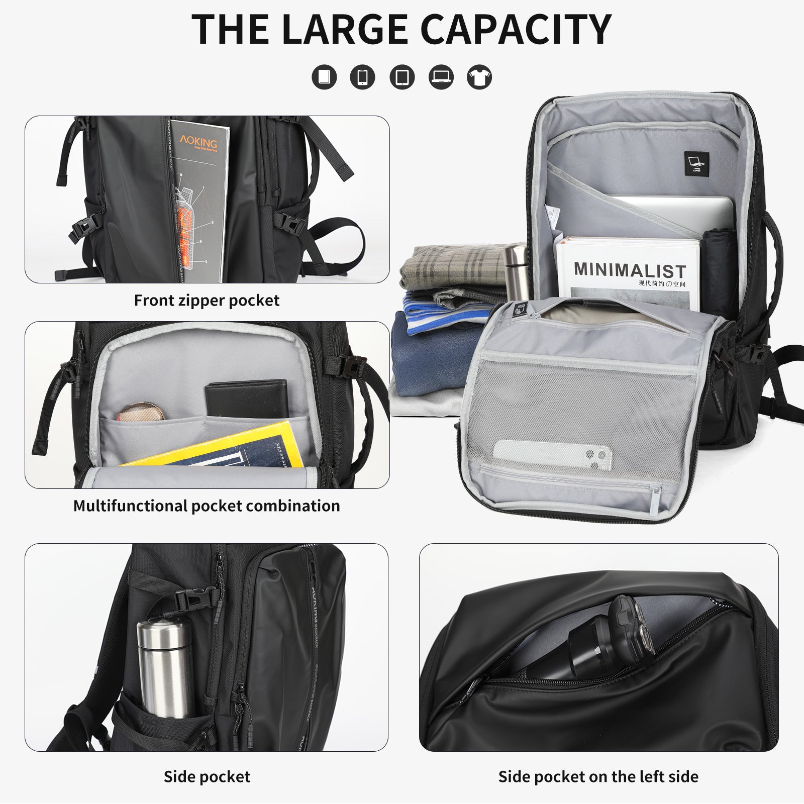 Aoking Lightweight Anti-Theft Backpack Laptop Backpack SN41337F