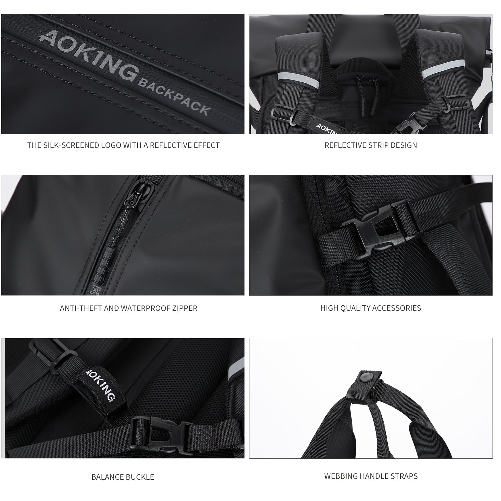 Aoking Lightweight Anti-Theft Backpack Laptop Backpack SN41340F