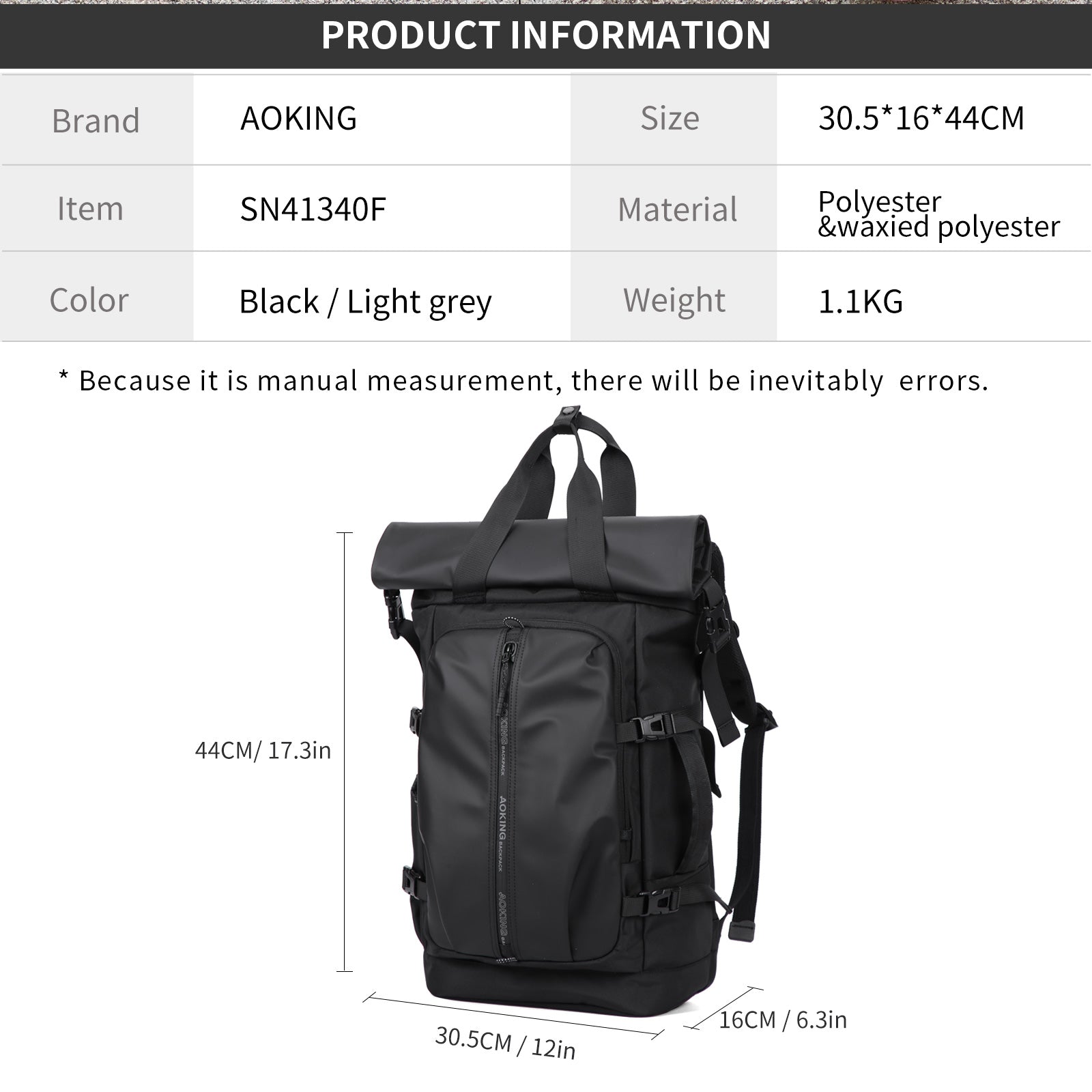 Aoking Lightweight Anti-Theft Backpack Laptop Backpack SN41340F